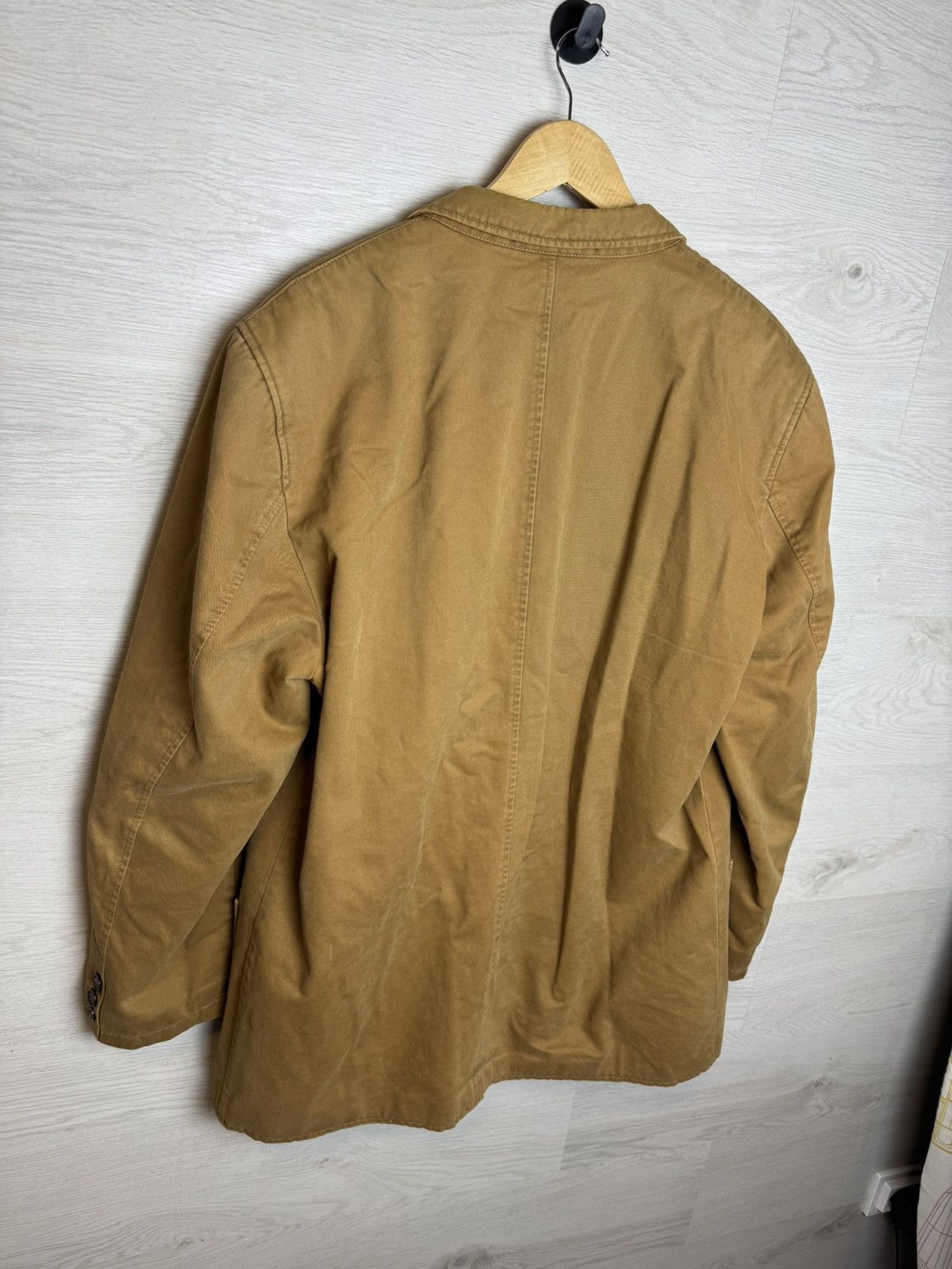 Camel Camel Collection Brown Cotton Workwear Blazer Size US XXL / EU 58 / 5 - 7 Thumbnail