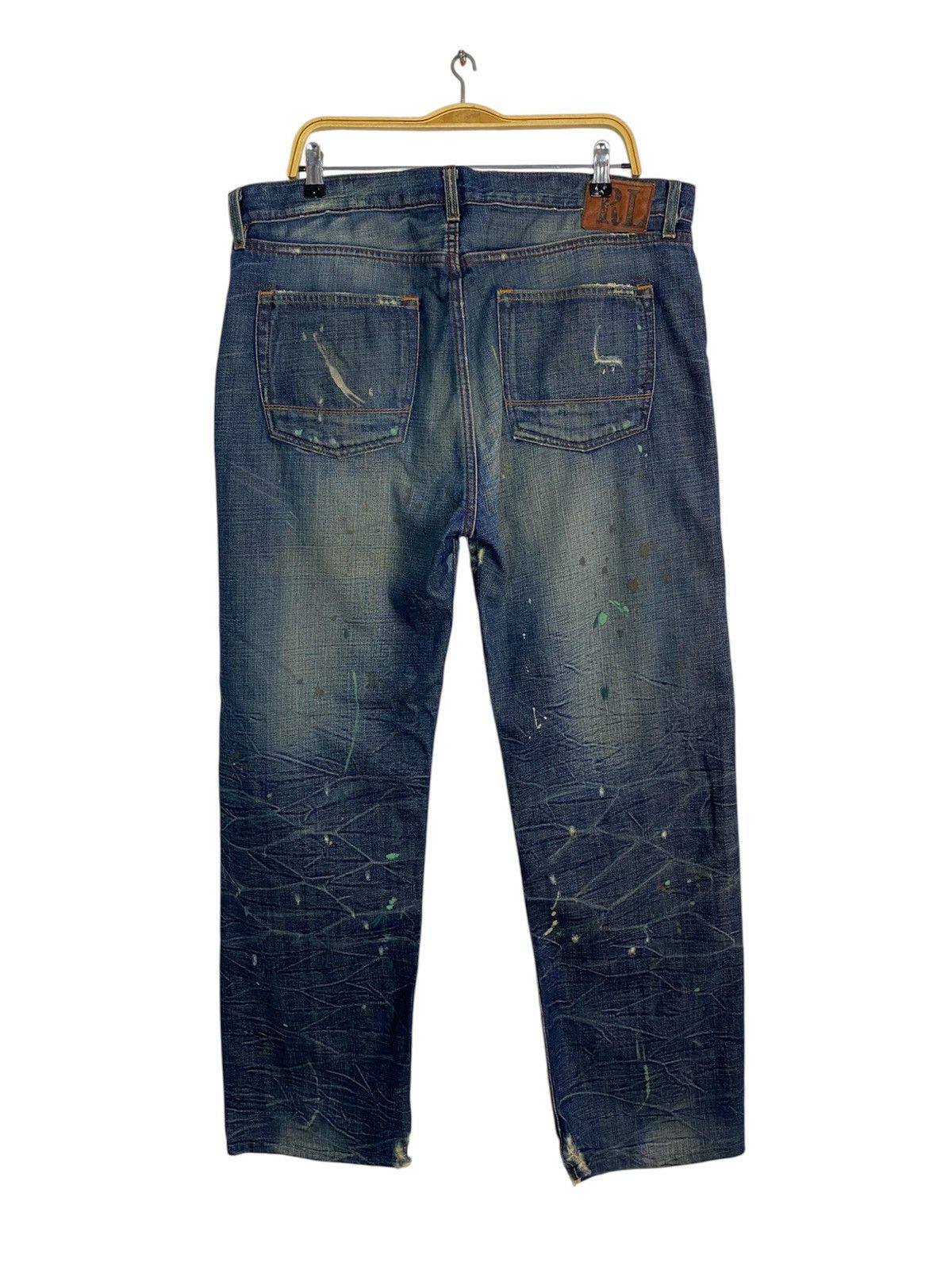 Ralph Lauren Ralph Lauren Distressed Denim Jeans Paint Splatter Size 39 Size US 39 - 2 Thumbnail