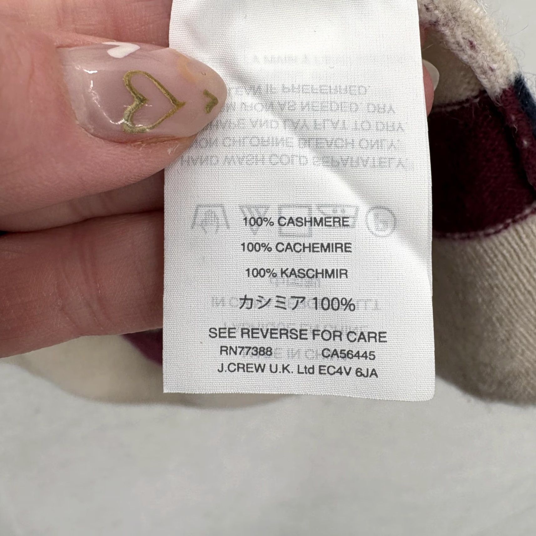 J.Crew J.CREW Sweater Womens XXS Multicolor 100% Cashmere V Neck Stripe Knit Pullover Size XXS / US 00 / IT 34 - 4 Thumbnail