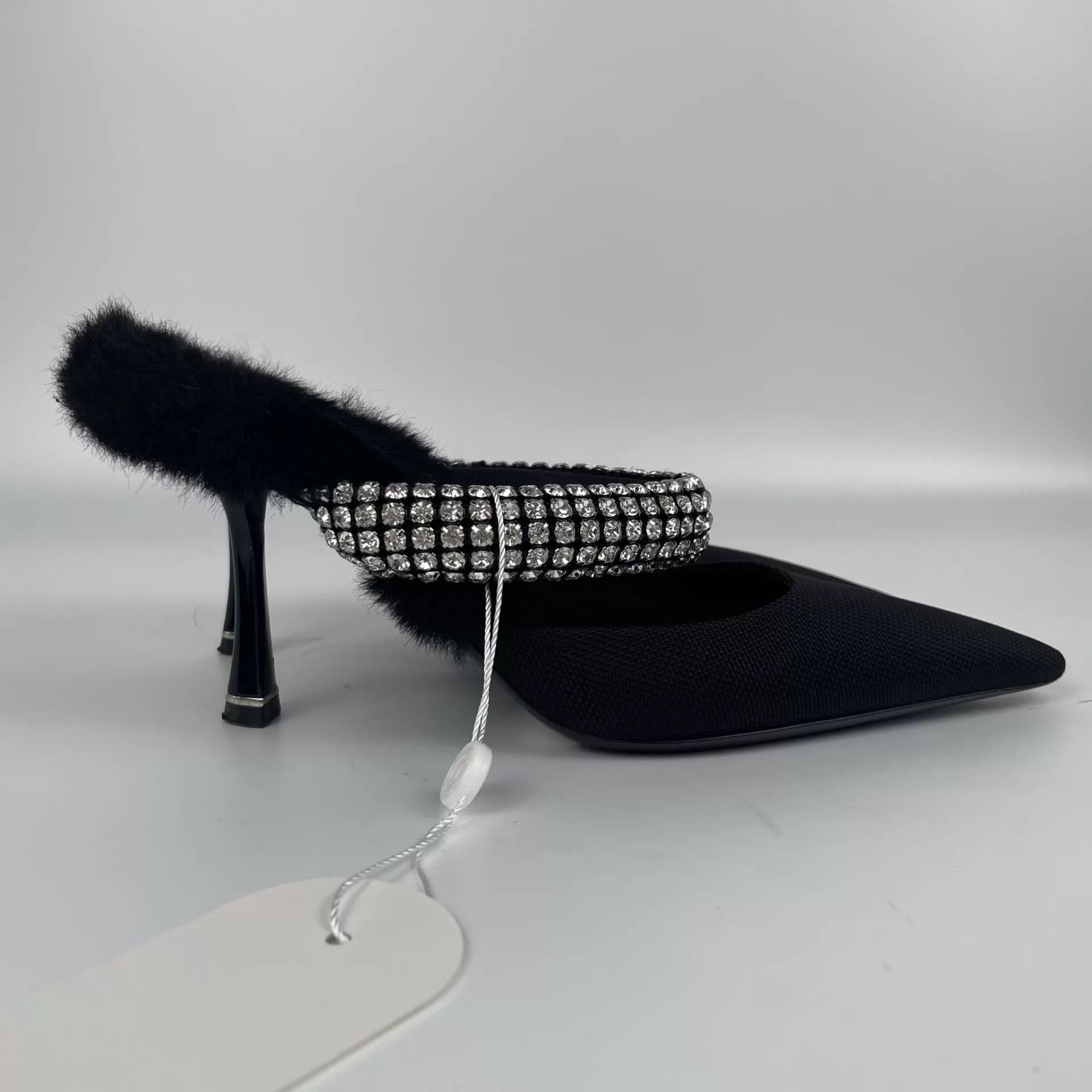 Alexander Wang Alexander Wang Pointed Toe Fur Heels Black 37 Size US 6.5 / IT 36.5 - 8 Thumbnail