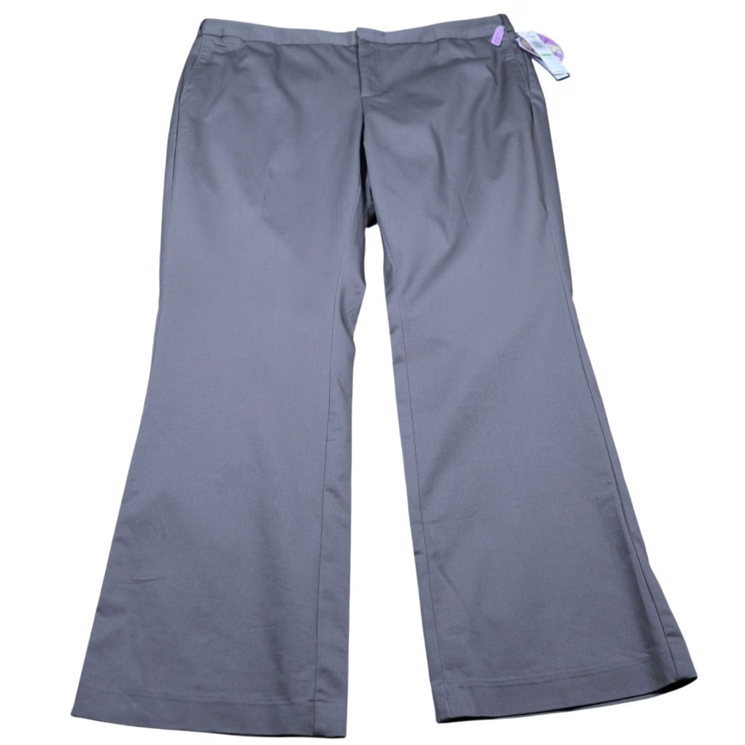 DOCKERS Womens 18W Grey Bootcut Dress Pants Mid Rise Stretch NWT Pants