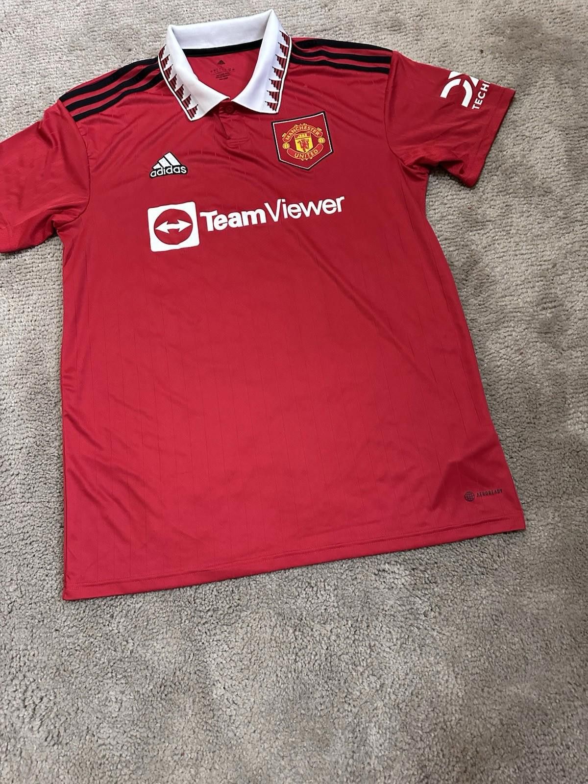 Adidas Manchester United 2022/23 Home Football Shirt Soccer Jersey Size US L / EU 52-54 / 3 - 2 Thumbnail