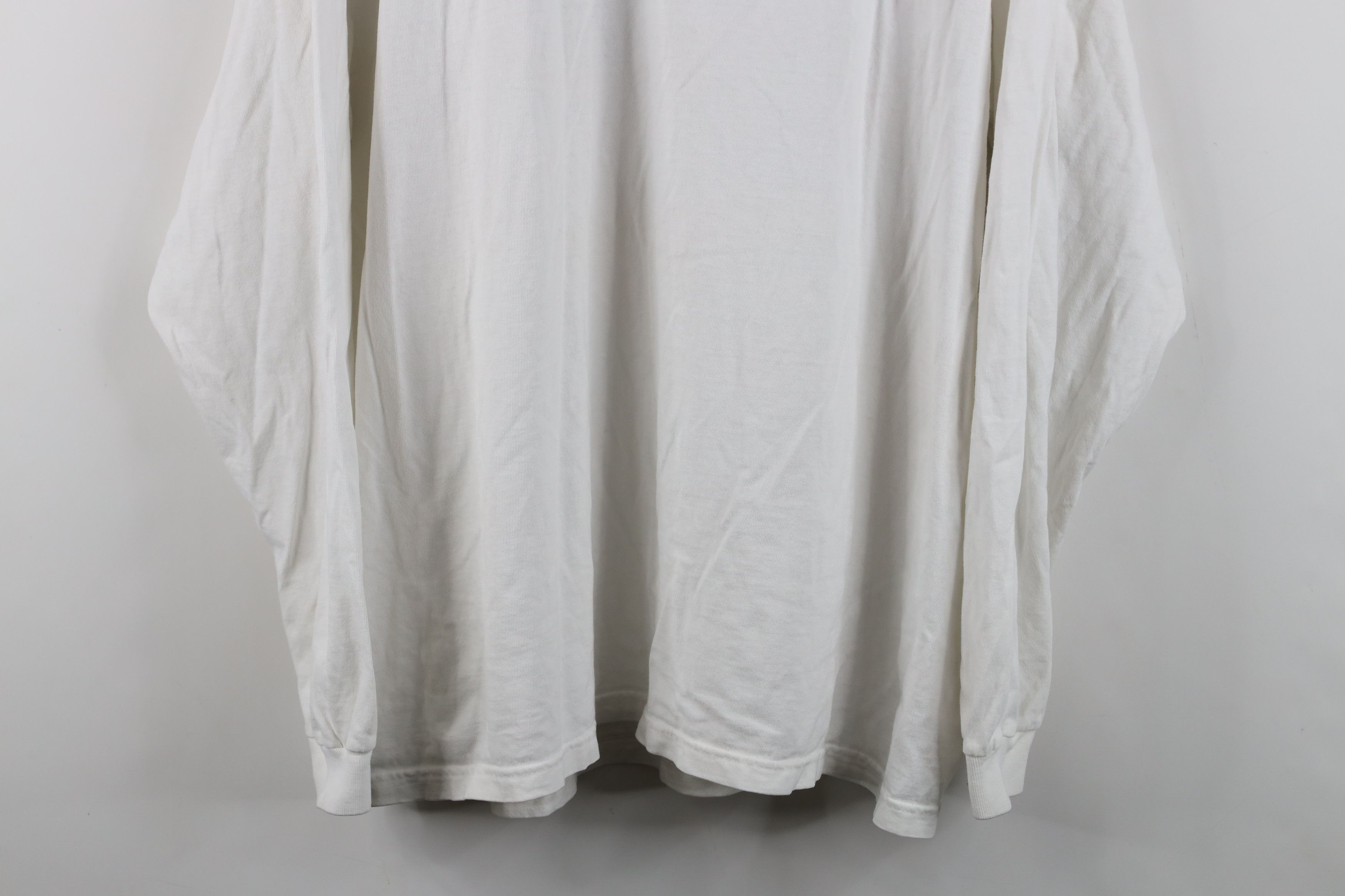 Vintage Vintage 90s Johnson and Johnson Long Sleeve T-Shirt White Size US XL / EU 56 / 4 - 3 Thumbnail