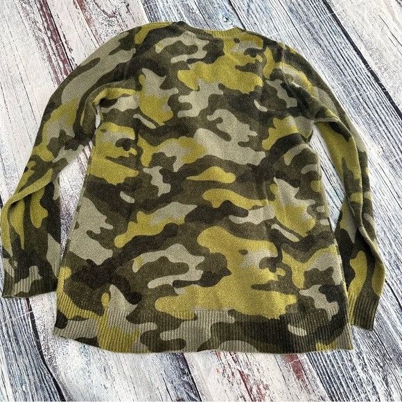 Other Oats Cashmere Camo Print Sweater 100% Cashmere Sweater Size XS / US 0-2 / IT 36-38 - 4 Thumbnail
