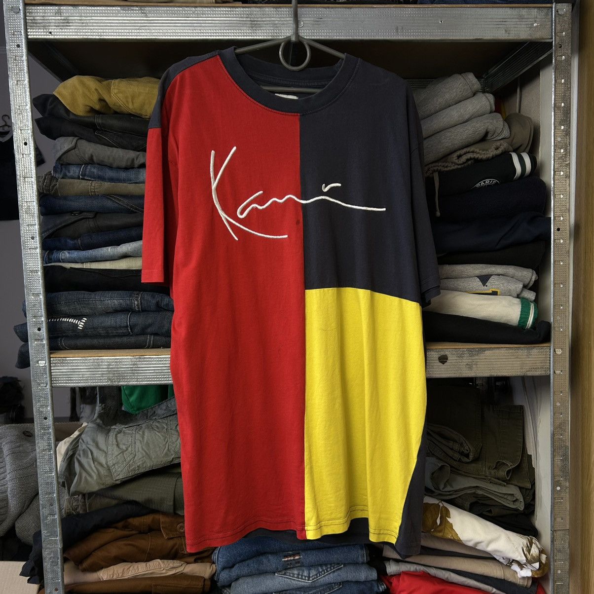 Karl Kani Vintage Karl Kani Big Logo Streetwear y2k opium tee size L Size US L / EU 52-54 / 3 - 1 Thumbnail