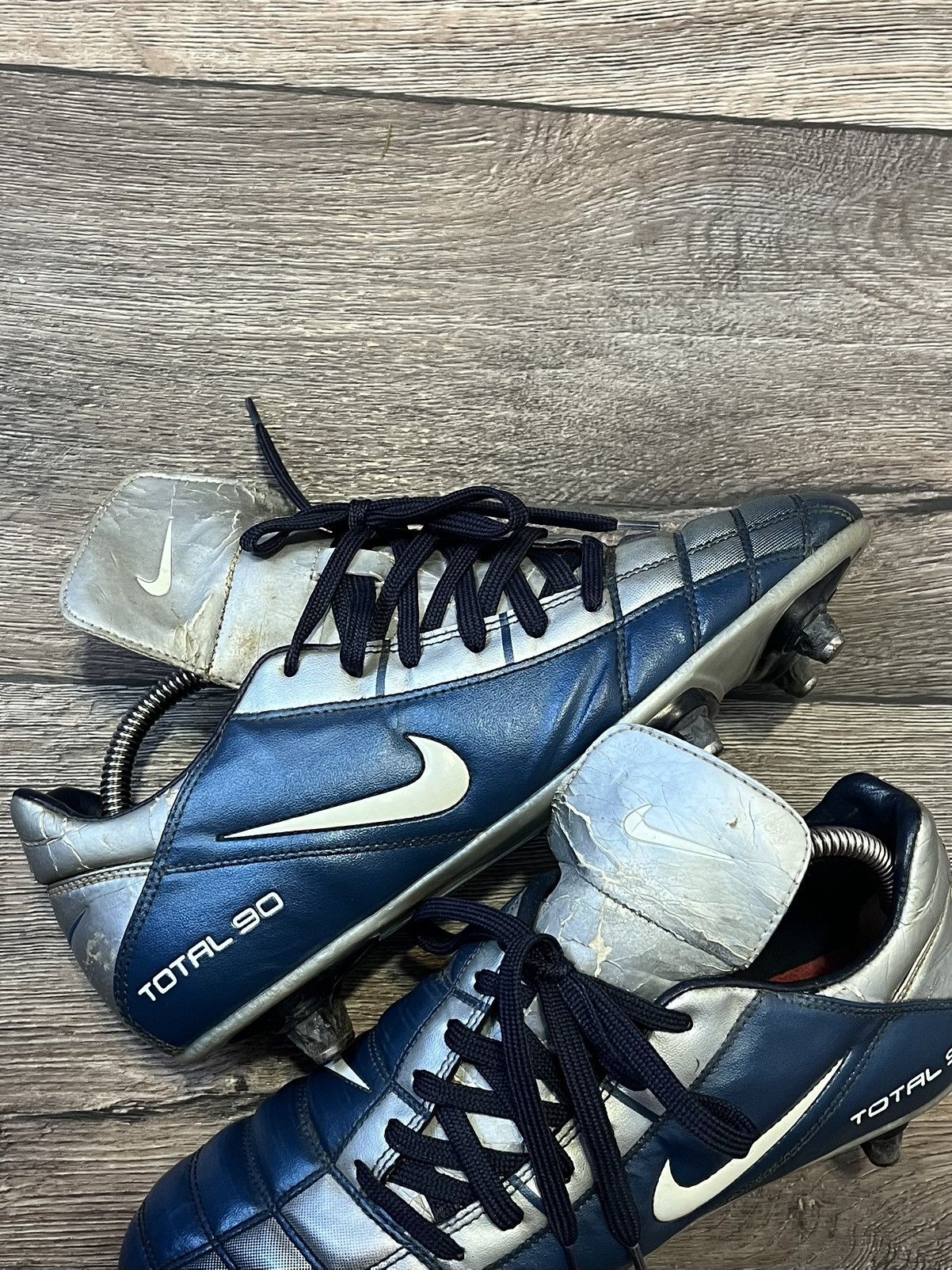 Nike × Vintage Vintage Nike Total90 Leather Football Soccer Boots US8,5 Size US 8.5 / EU 41-42 - 9 Thumbnail