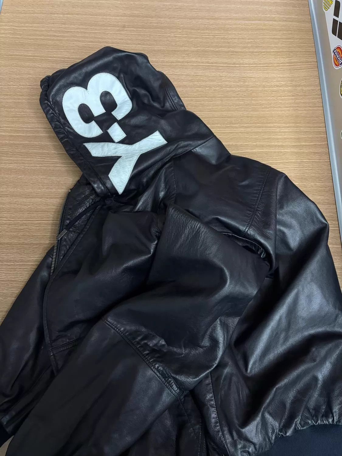 Y-3 Y-3 Retro Dark Tech Hooded Logo Leather Jacket Unisex Size US M / EU 48-50 / 2 - 1 Thumbnail