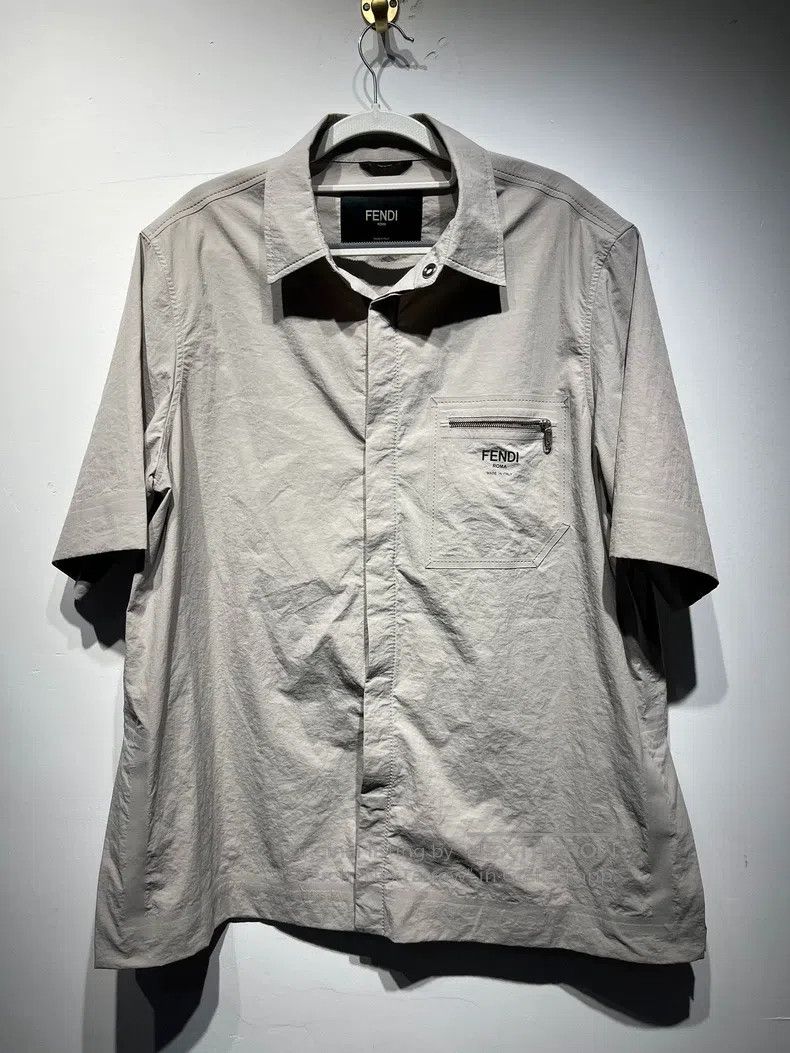 Fendi Fendi Men's Collar Short Sleeve Shirt Size US M / EU 48-50 / 2 - 1 Thumbnail
