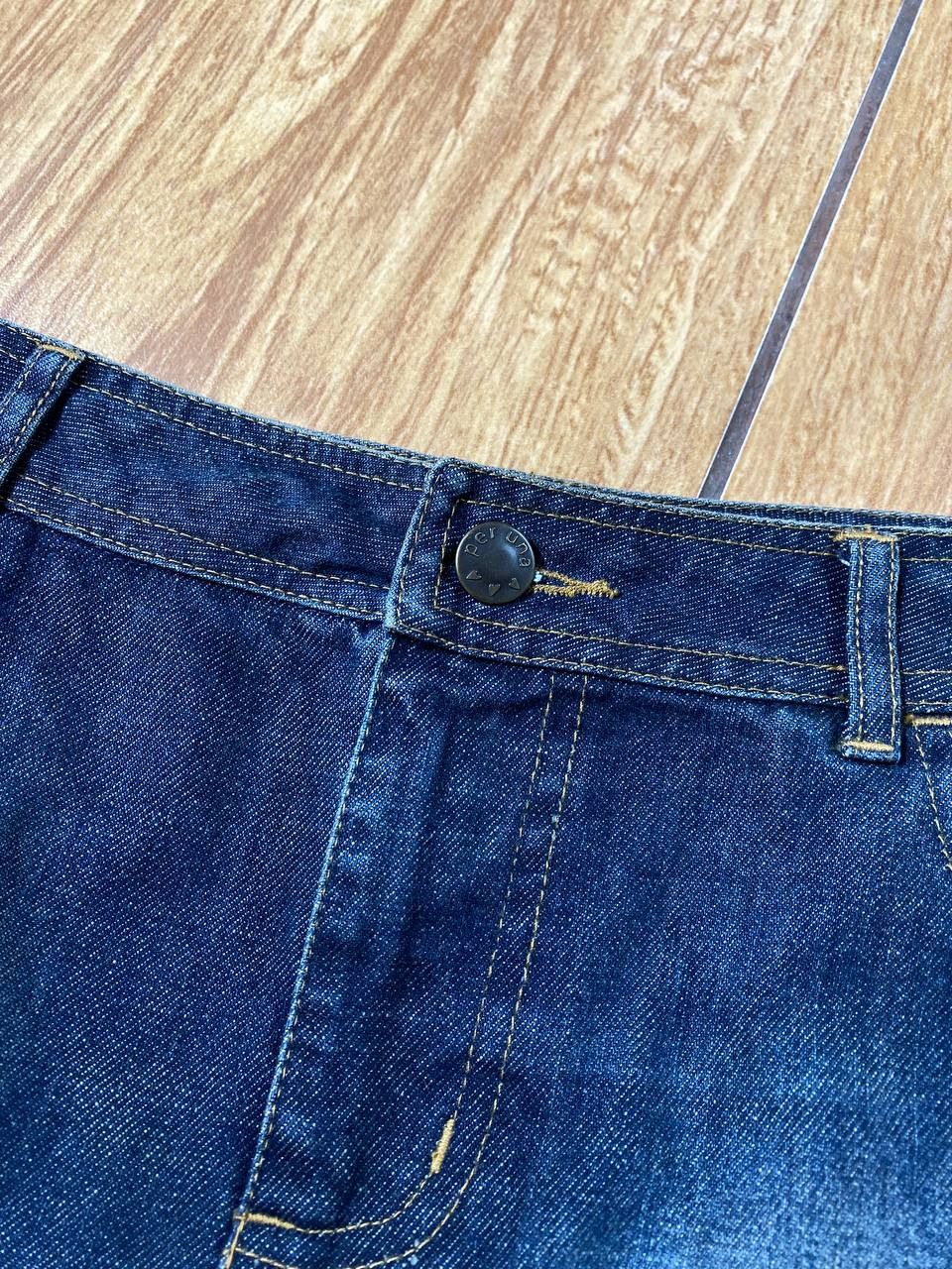 Vintage Y2K Bondage Zip Denim Maxi Mini Skirt Size 30" / US 8 / IT 44 - 16 Thumbnail