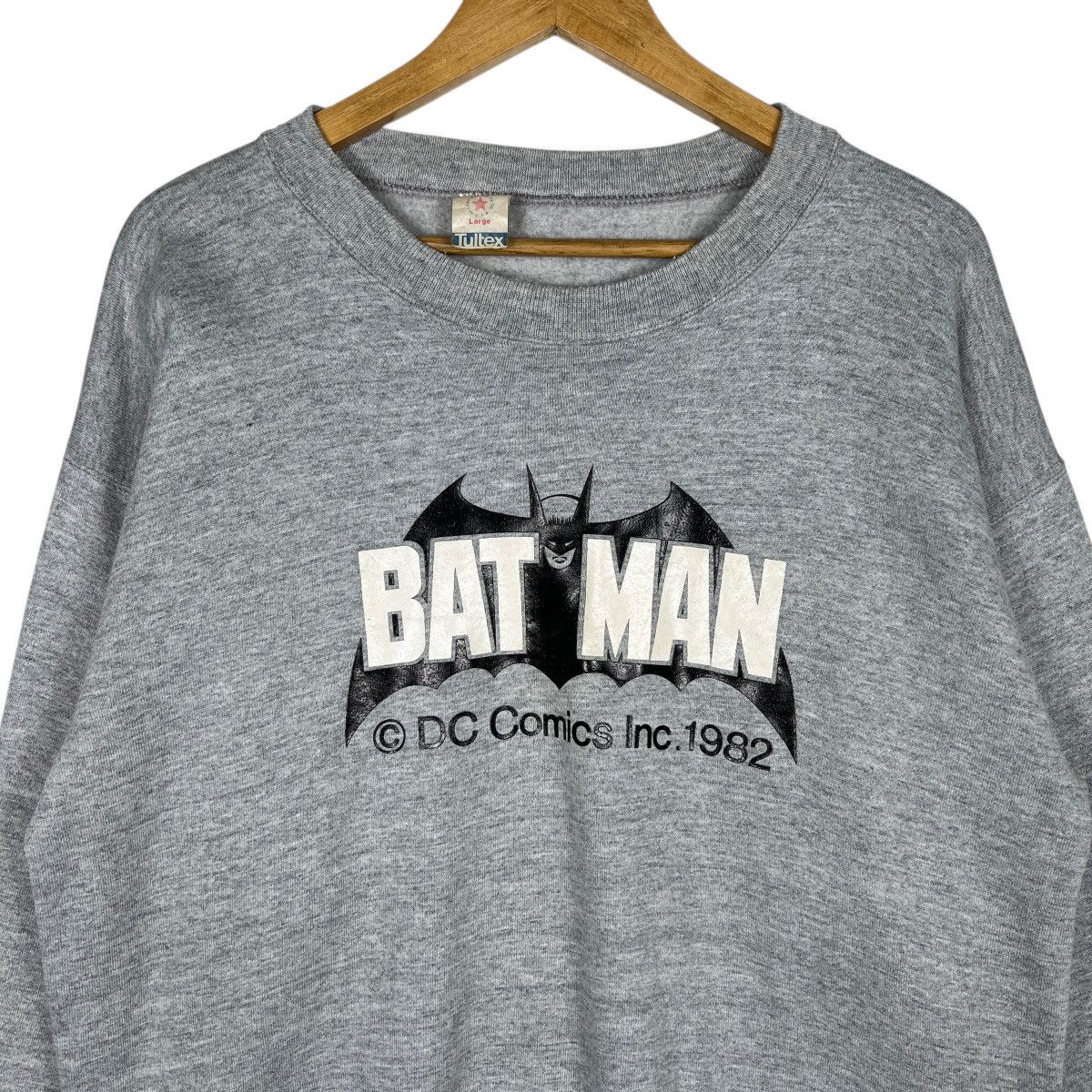 DC Comics 🔥 1982 Vintage Batman Dc Comics Tultex Sweatshirt Size US L / EU 52-54 / 3 - 3 Thumbnail