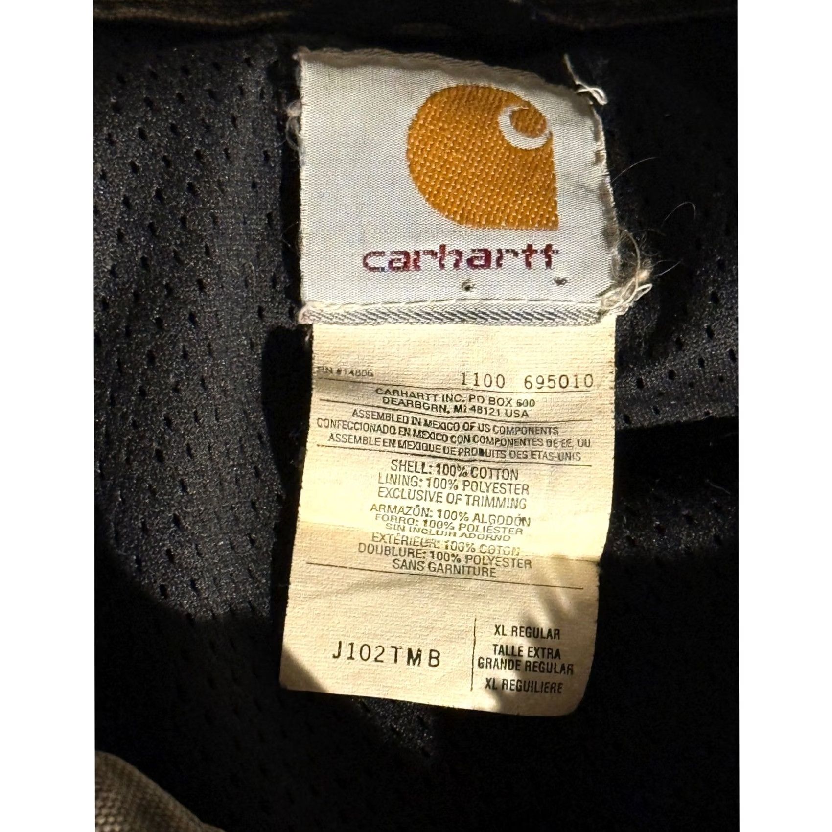 Carhartt Carhartt Jacket Mens XL Brown Duck Canvas Workwear Zip J102 TMB Santa Fe Faded Logo Size US XL / EU 56 / 4 - 3 Thumbnail