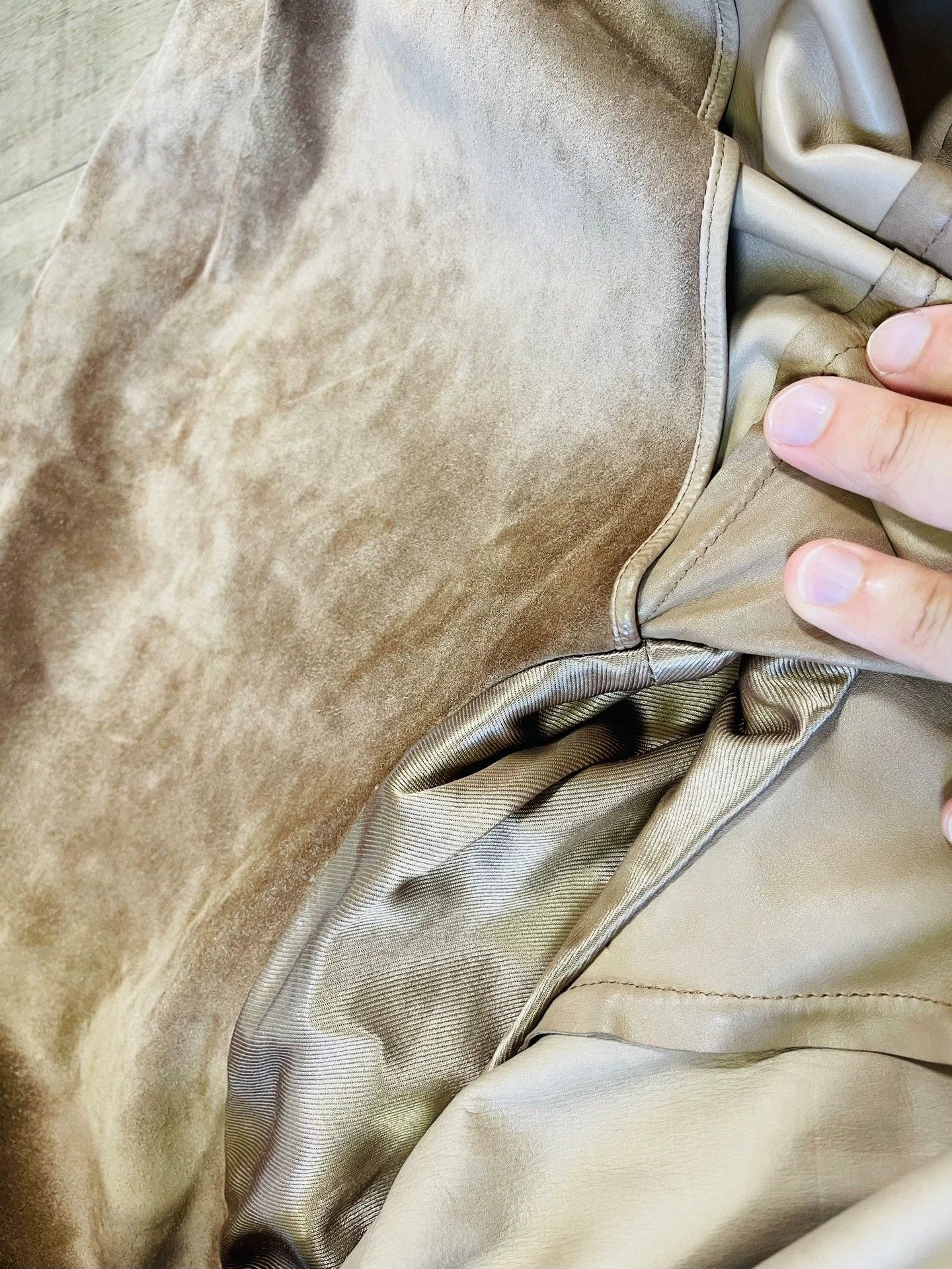 Gucci Gucci Khaki Italian Calfskin Suede Jacket 54 Rare Size US L / EU 52-54 / 3 - 5 Thumbnail
