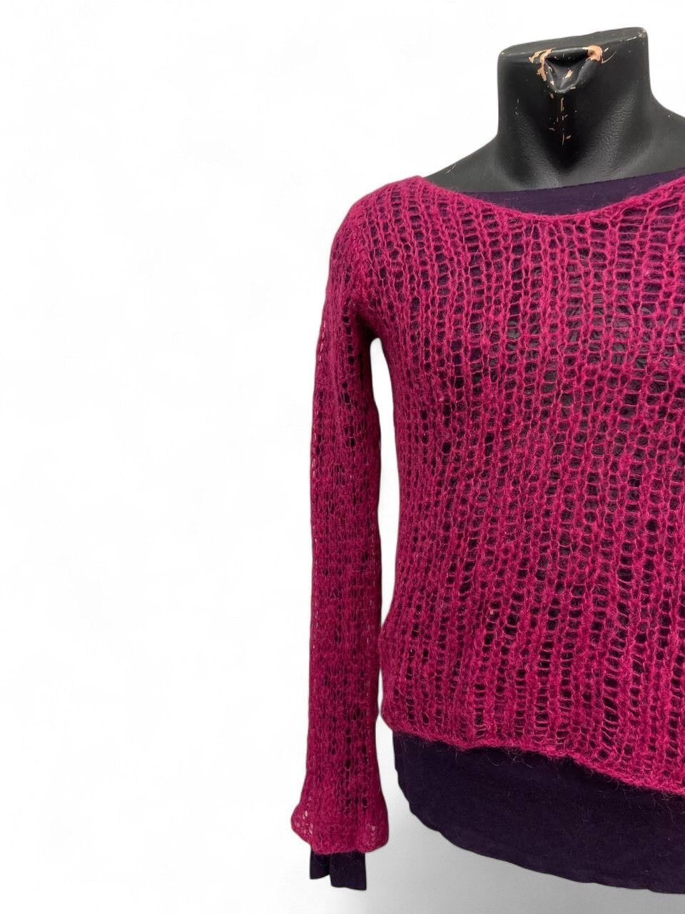 Diesel Diesel pink mohair open knit sweater layering y2k Size M / US 6-8 / IT 42-44 - 3 Thumbnail