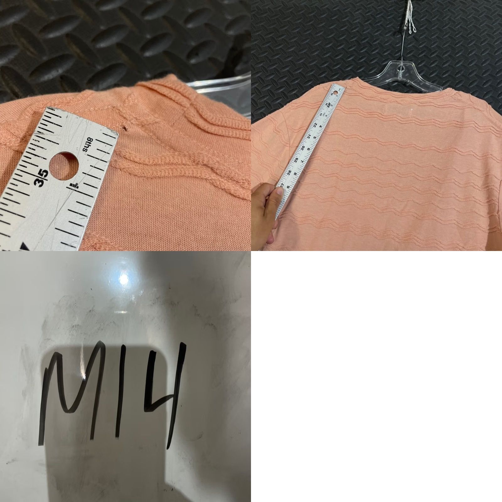 Madewell Texture & Thread Madewell Top Peach Wave Textured Knit Short Sleeve Women XXS T-Shirt Pink Womens Size XXS / US 00 / IT 34 - 8 Thumbnail