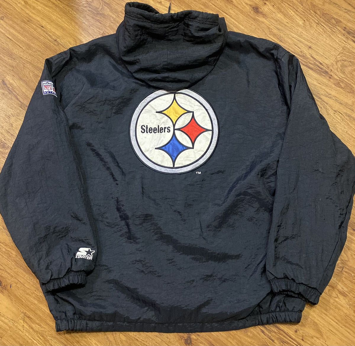 Starter Vintage 90s Pittsburgh Steelers Starter Jacket Pro NFL Size US XL / EU 56 / 4 - 1 Thumbnail