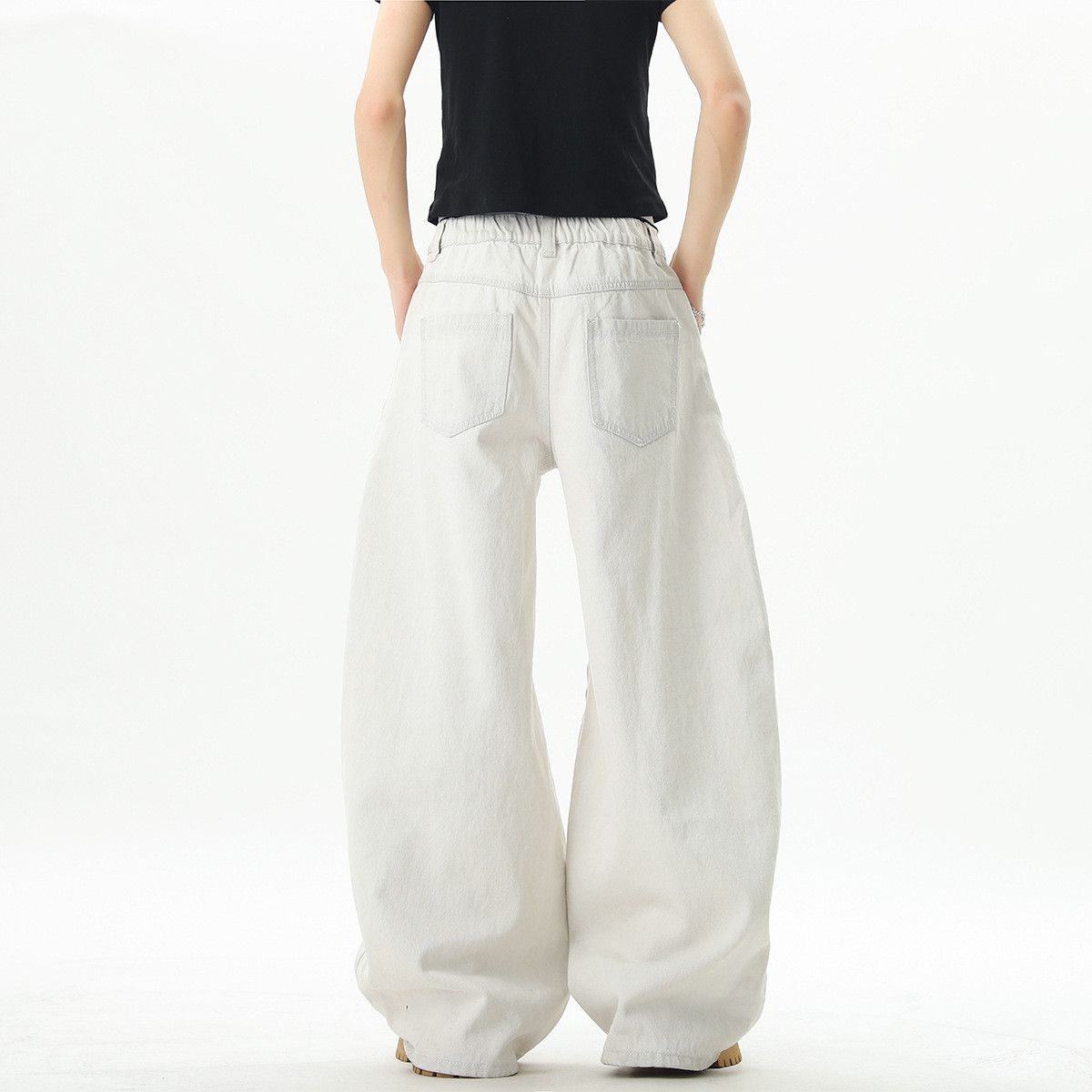 Japanese Brand American men's baggy wide-leg loose scimitar work jeans Size US 32 / EU 48 - 5 Thumbnail