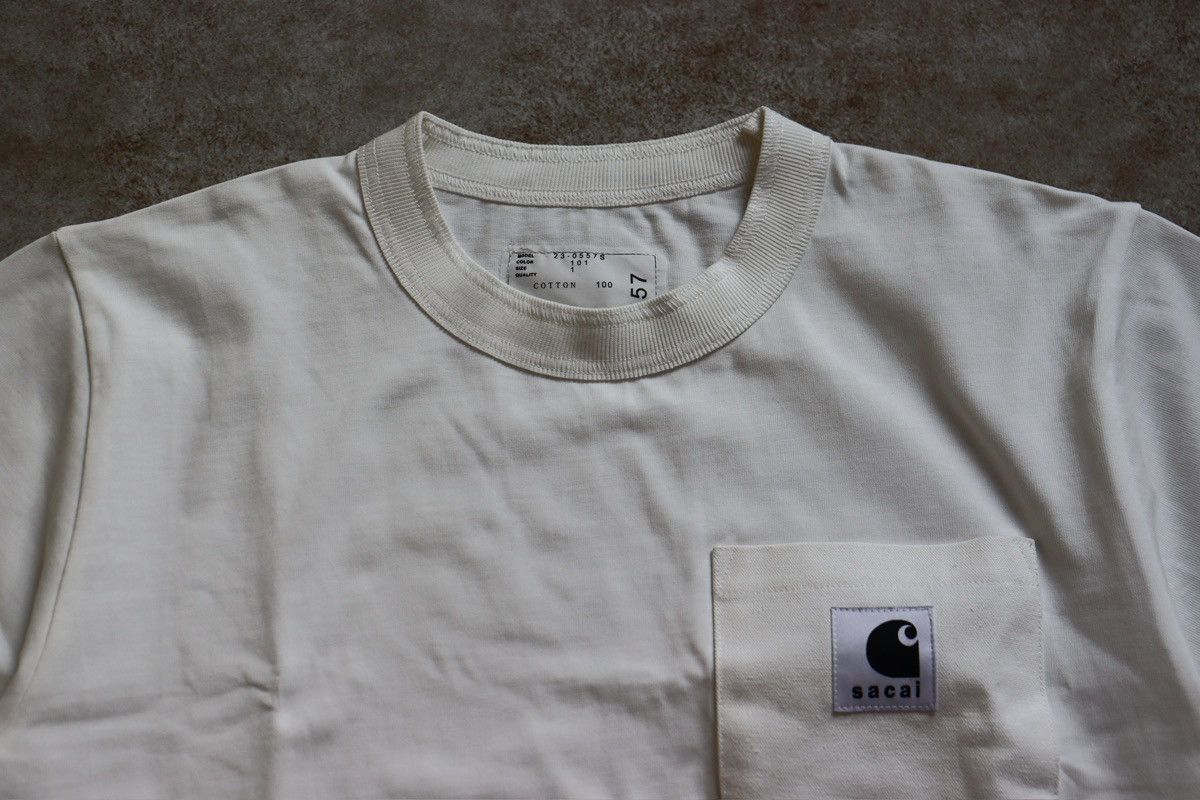 Sacai Sacai x Carhartt 23fw T-shirt Size US S / EU 44-46 / 1 - 6 Thumbnail