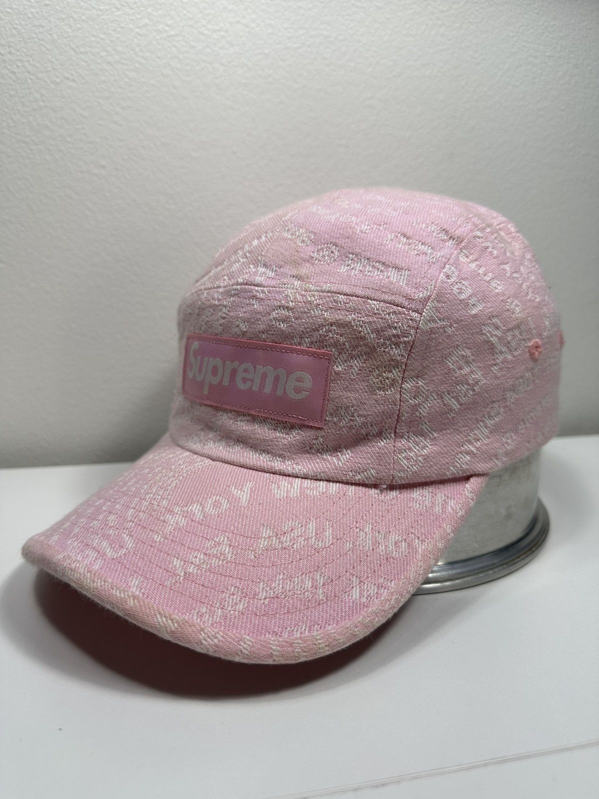 Supreme Supreme Circles Jacquard Denim Camp Cap Hat Size ONE SIZE - 4 Thumbnail