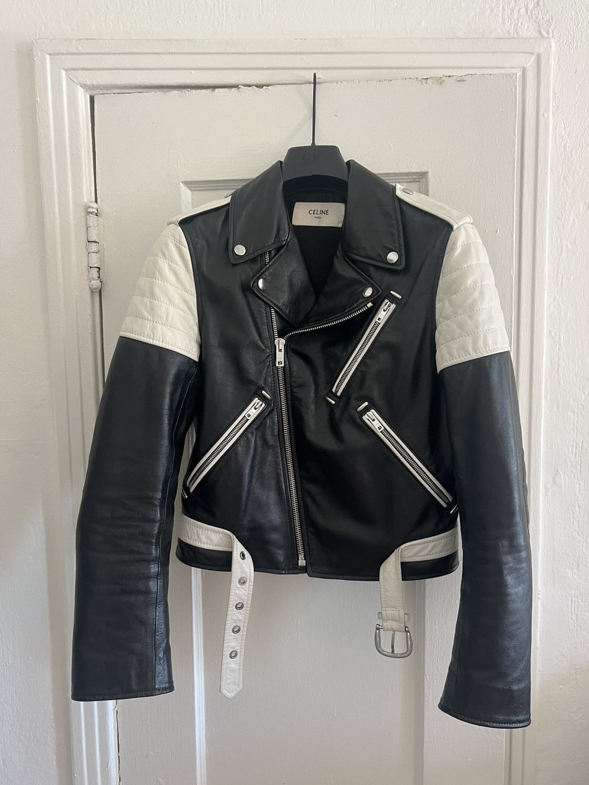 Celine × Hedi Slimane Christian Marclay SS19 Classic Leather Biker