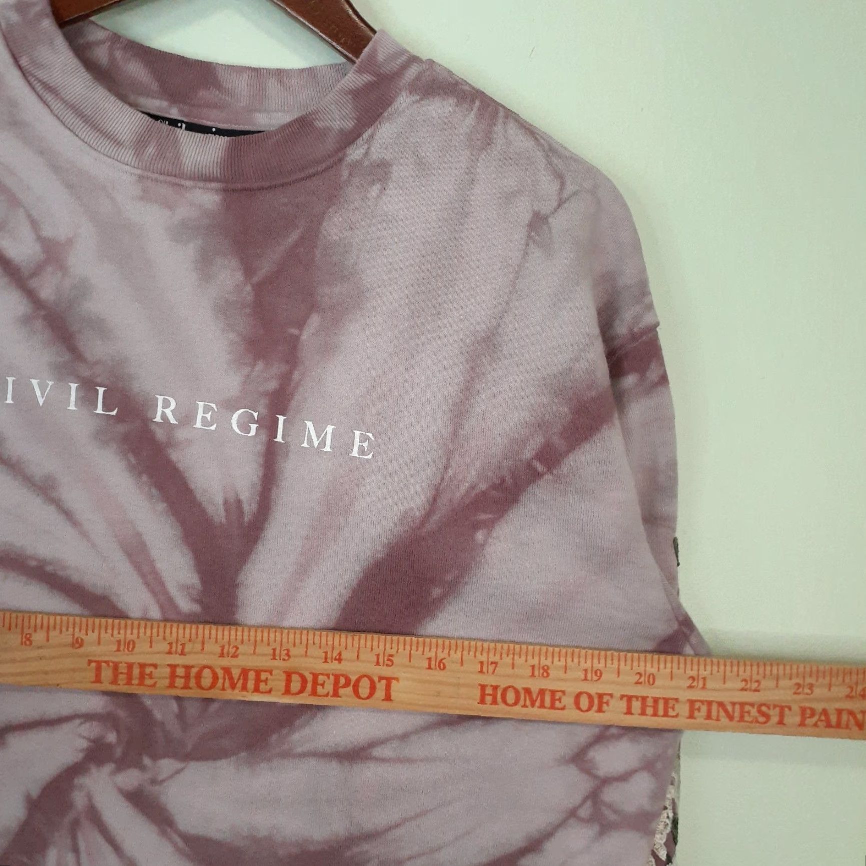 Vintage Civil Regime Long Sleeve Floral Roses Sweatshirt Tie Dye Unisex Small Pink Size US S / EU 44-46 / 1 - 7 Thumbnail
