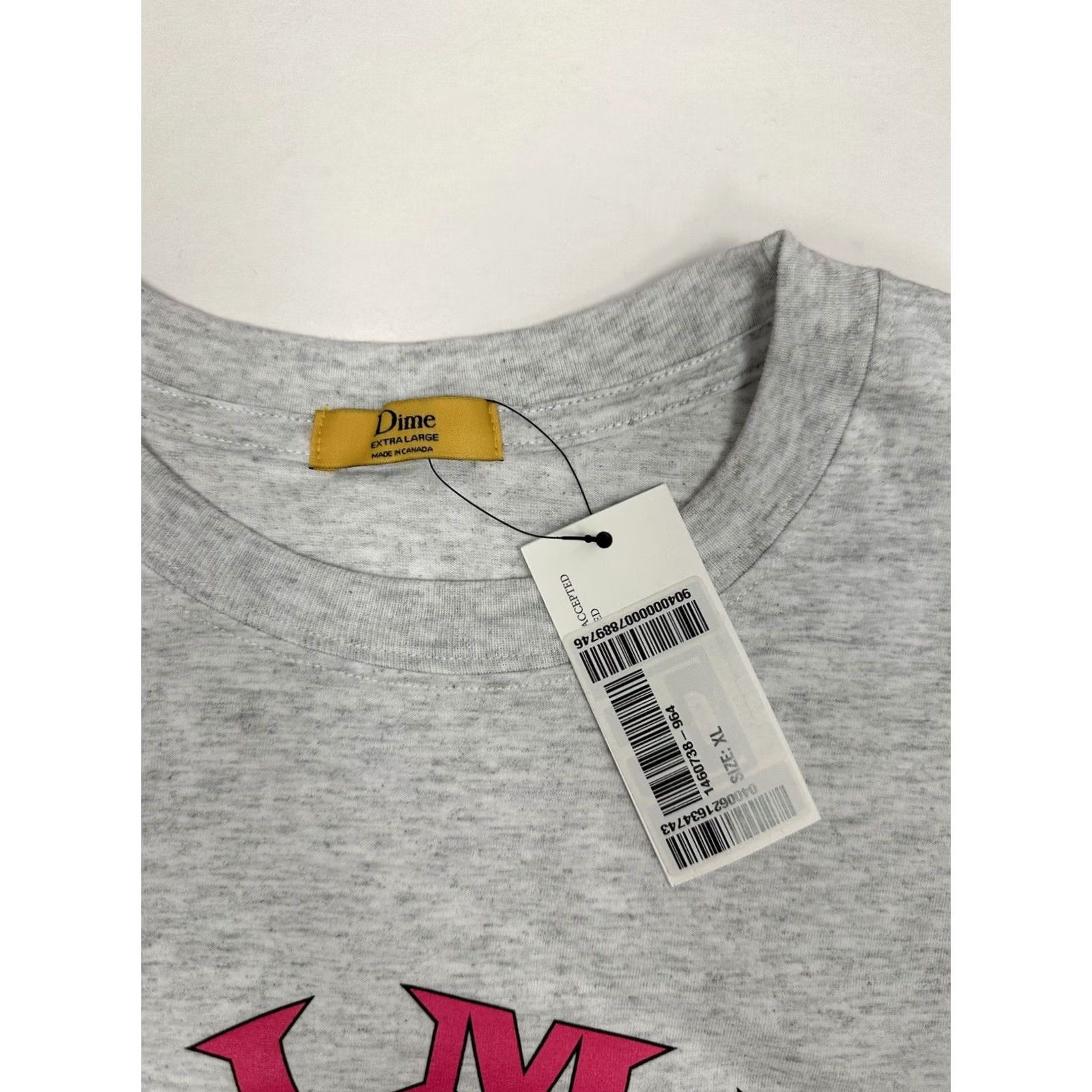 Dime Dime Gym Shirt XL Gray Classic Skateboarding Golds Gym Style Tee FA22 D2 Brand New Size US XL / EU 56 / 4 - 4 Thumbnail