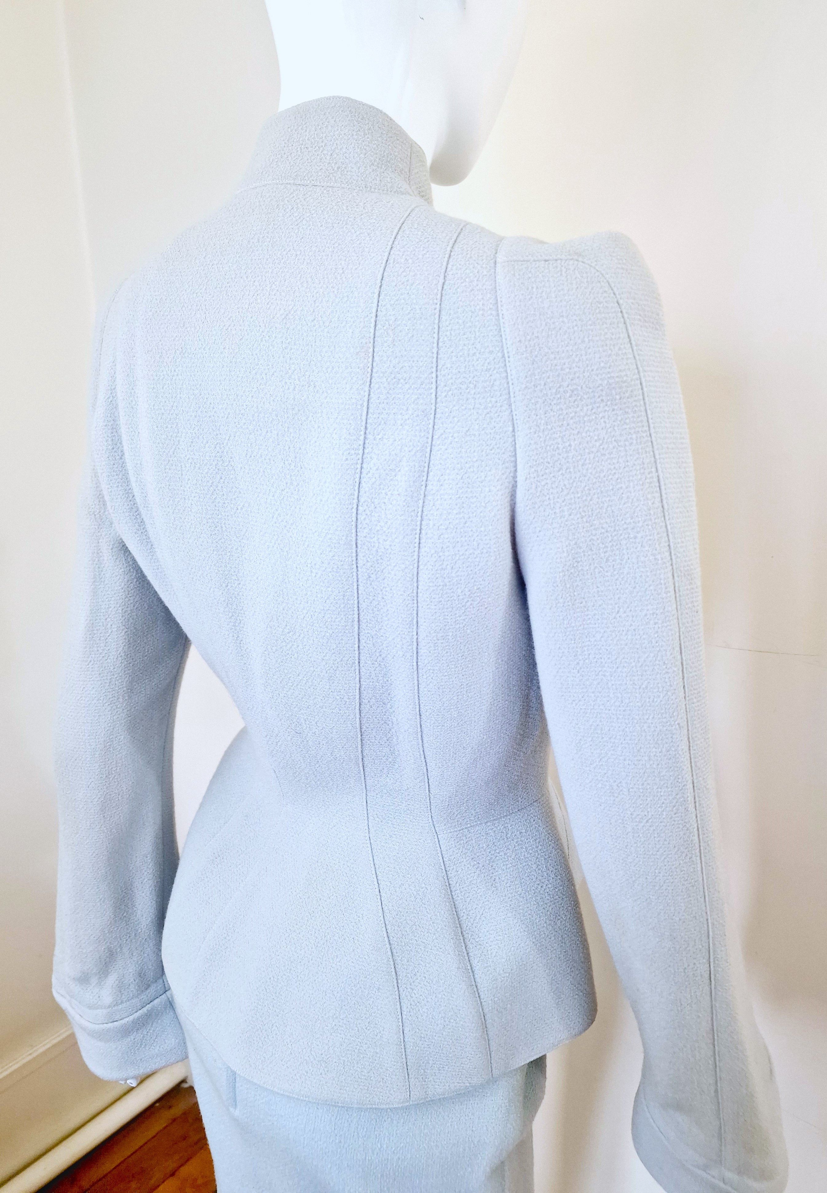Thierry Mugler Thierry Mugler Metal Star Blue Couture XS Small Dress Suit Size XS / US 0-2 / IT 36-38 - 9 Thumbnail