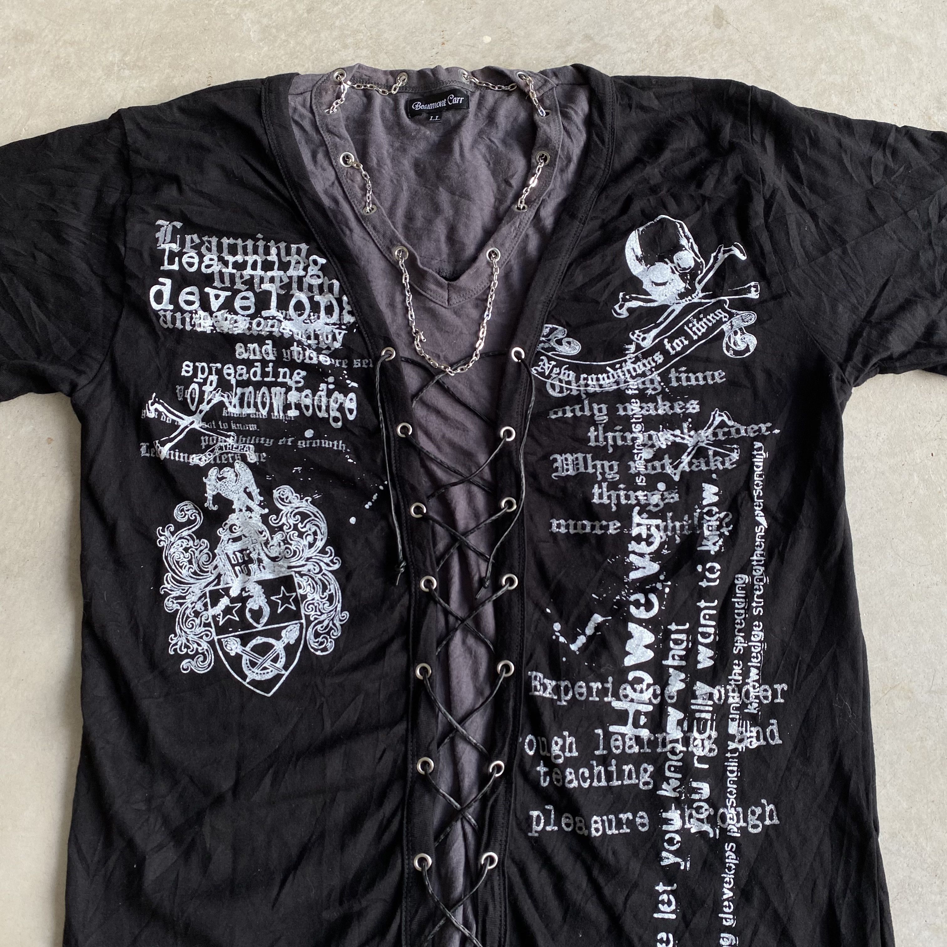 Seditionaries Crazy Beaumont Carr Poem Double Layer Punk Gothic Size US L / EU 52-54 / 3 - 2 Thumbnail