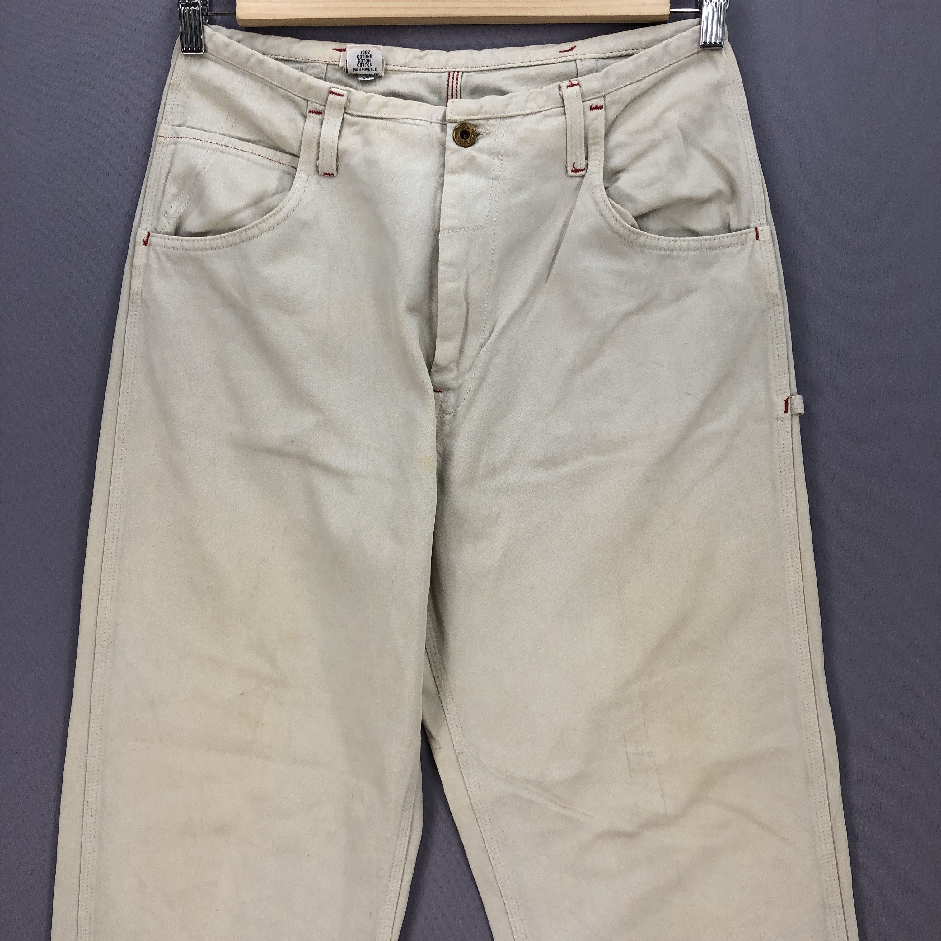 Replay Vintage Replay Buckle Back Jeans Workers Beige Denim Pants Size 28" / US 6 / IT 42 - 3 Thumbnail