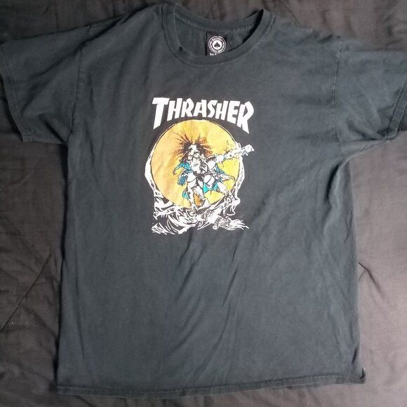 Thrasher Thrasher Magazine Skate Outlaw Pushead T-Shirt Size US L / EU 52-54 / 3 - 2 Thumbnail