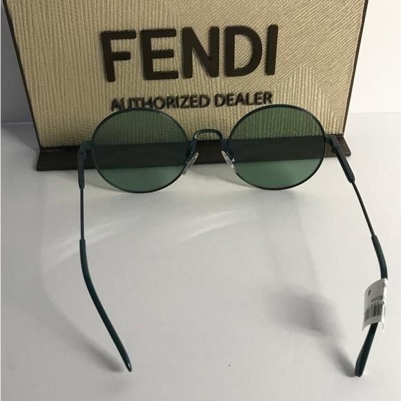 Fendi Fendi New Green Round Authentic Sunglasses Size ONE SIZE - 8 Thumbnail