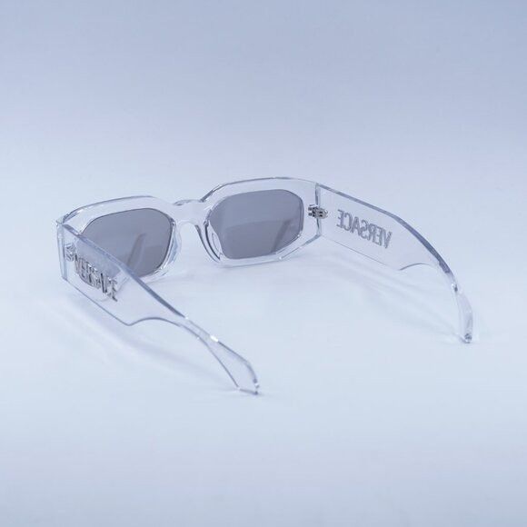 Versace Versace VE4489U 148/8V Sunglasses Transparent Rectangle Fram Size ONE SIZE - 3 Thumbnail