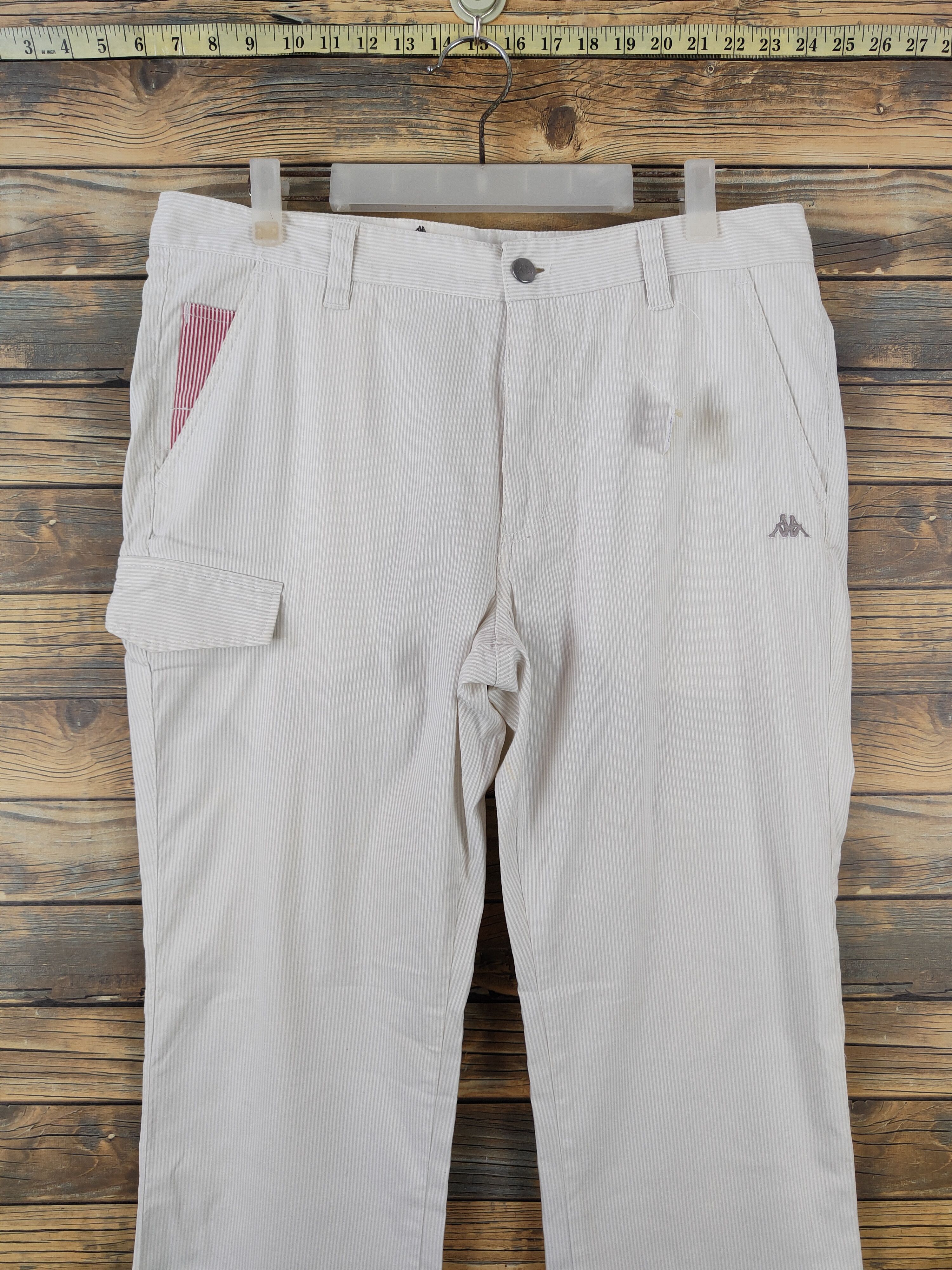 Kappa Kappa White Multipocket Tactical Cargo Pants #W1853 Size US 35 - 2 Thumbnail