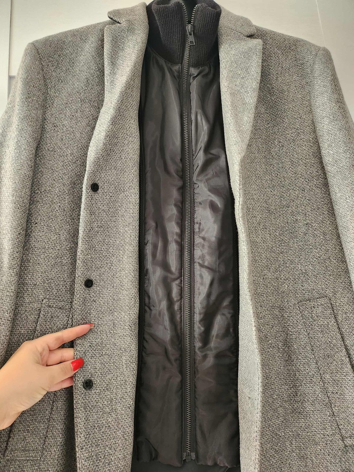 NEXT Next Signature Grey Wool Coat Size US M / EU 48-50 / 2 - 3 Thumbnail