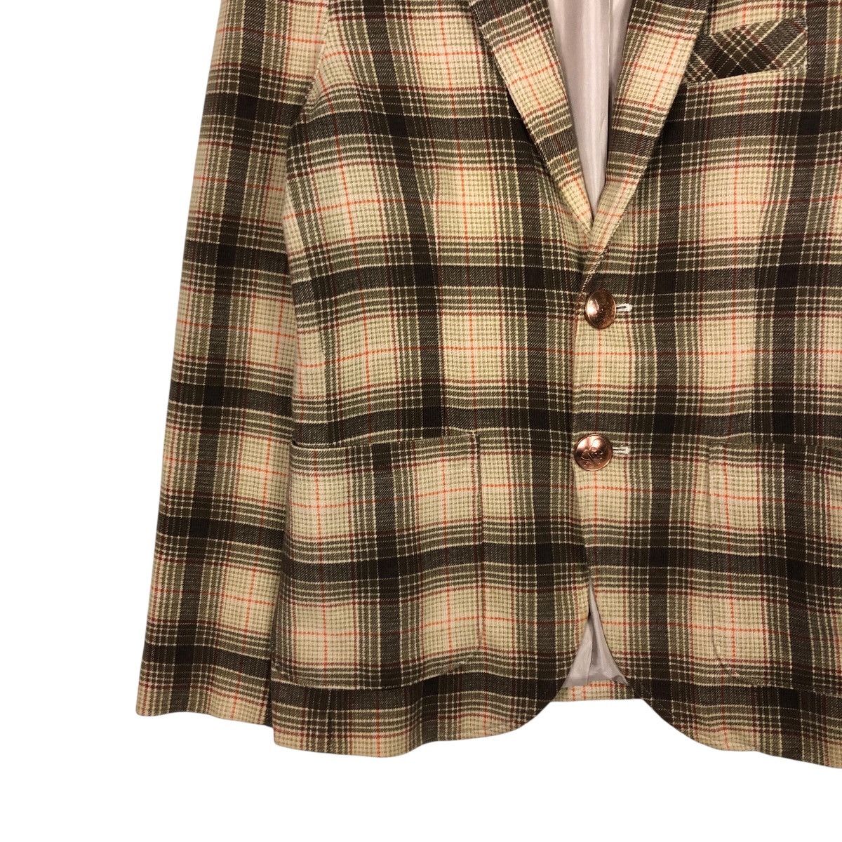 Japanese Brand Hydrogen Archive Plaid Skull Italian Tailored Jacket Size US M / EU 48-50 / 2 - 5 Thumbnail