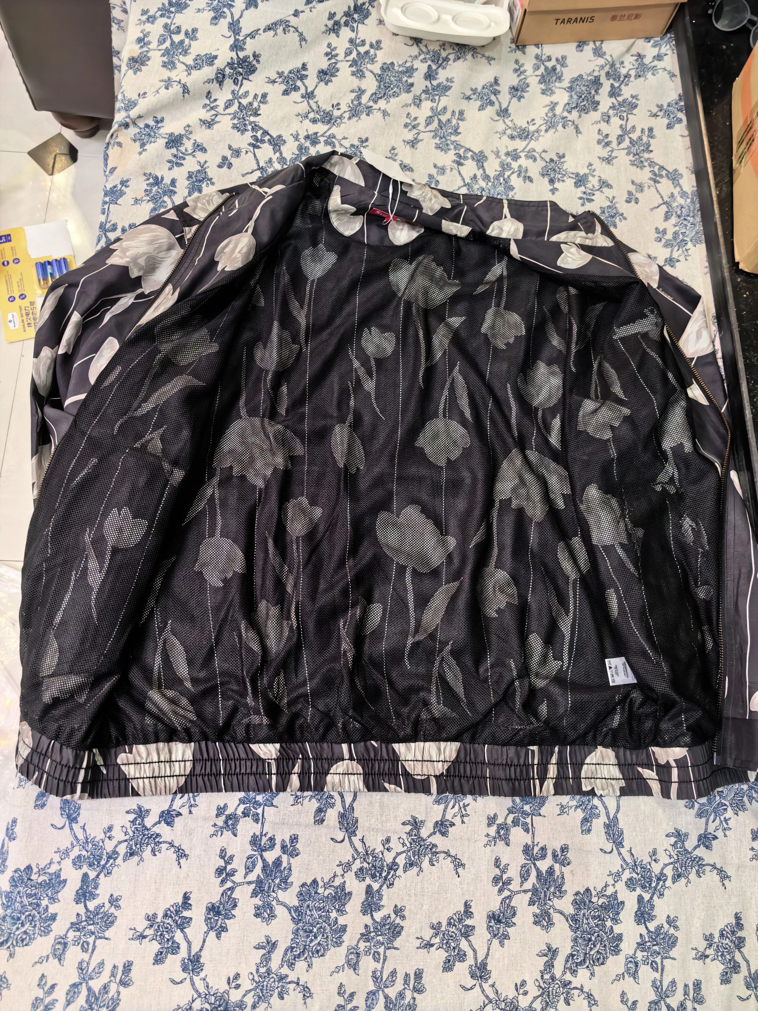 Supreme Floral Silk Track Jacket L