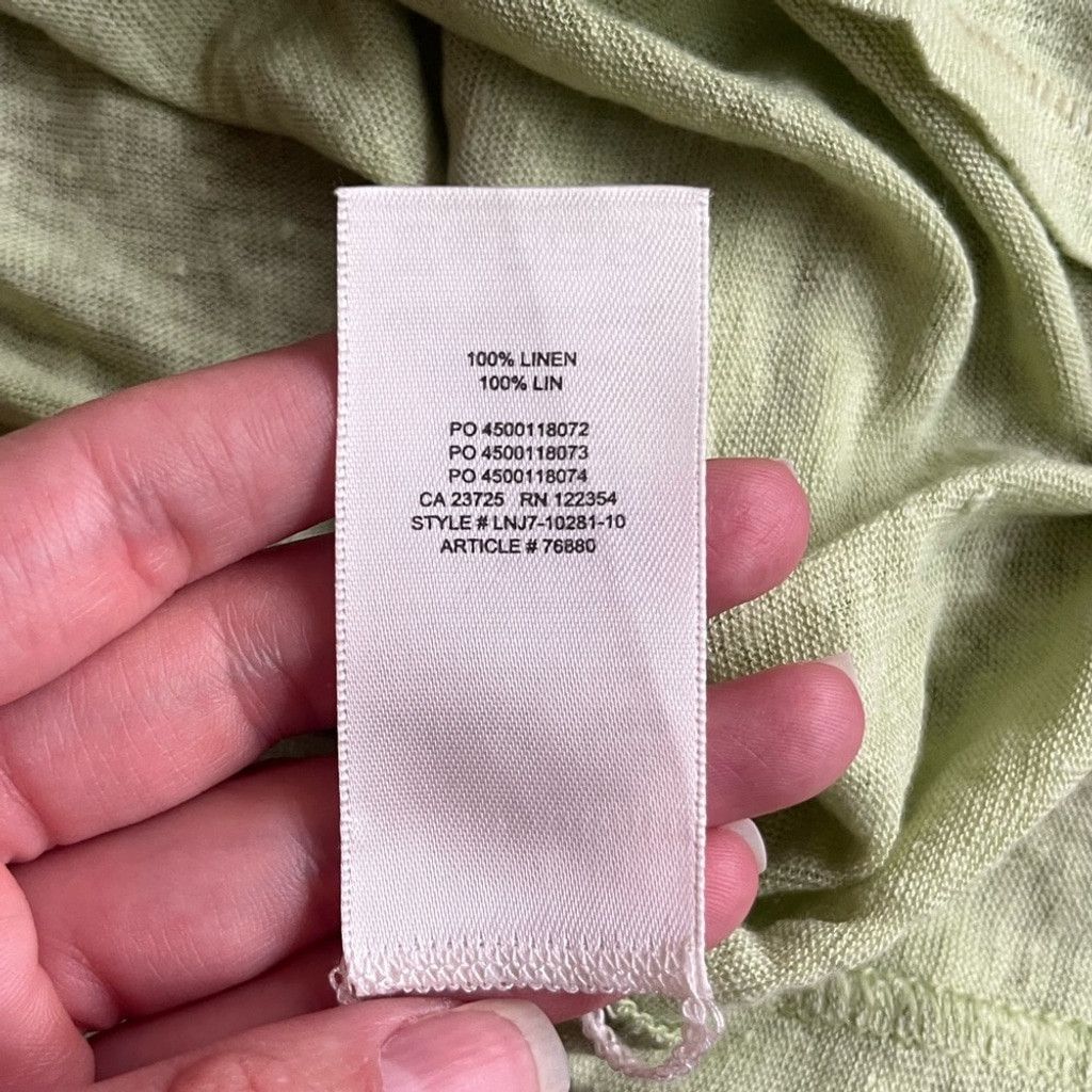 Aritzia Wilfred Free 100% Linen Oversized Tee – Green, Short Sleeve Size XS / US 0-2 / IT 36-38 - 6 Thumbnail