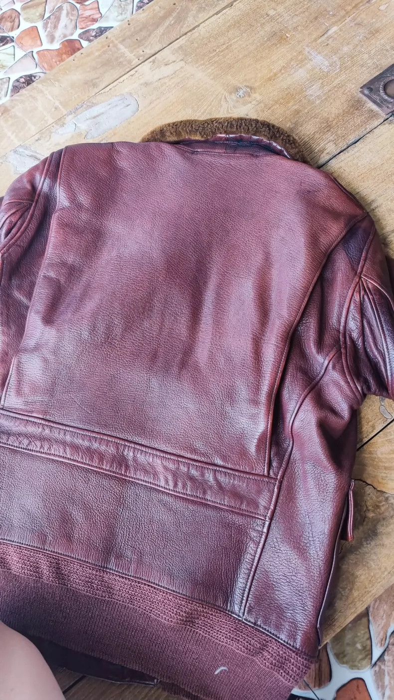 The Real McCoy's The Real McCoys Sise40 the RealMcCoy G1 Old Goatskin Leathe Size US XXS / EU 40 - 9 Thumbnail