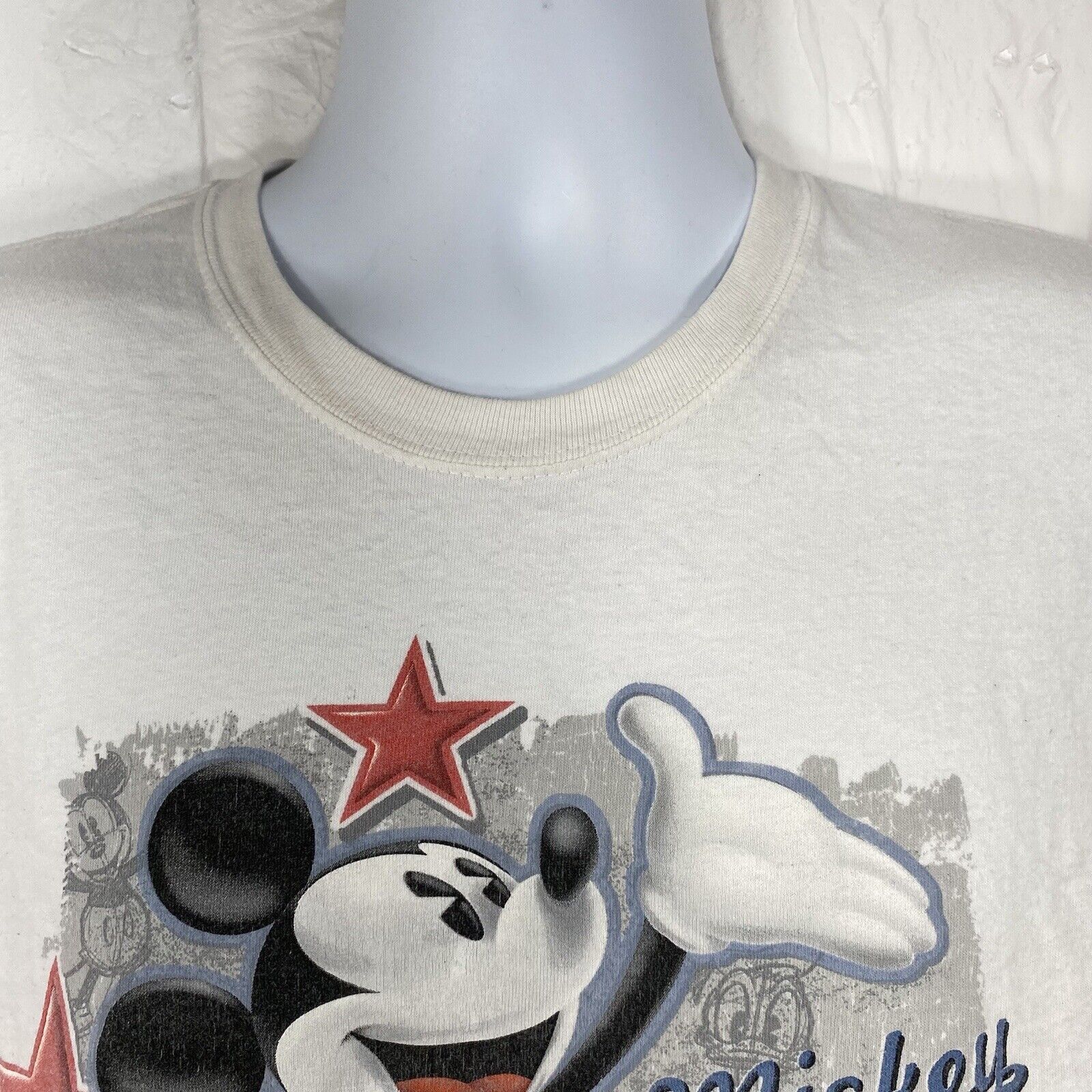Disney Disney Large Mickey Mouse Short Sleeve White Graphic T Shirt Size US L / EU 52-54 / 3 - 2 Thumbnail