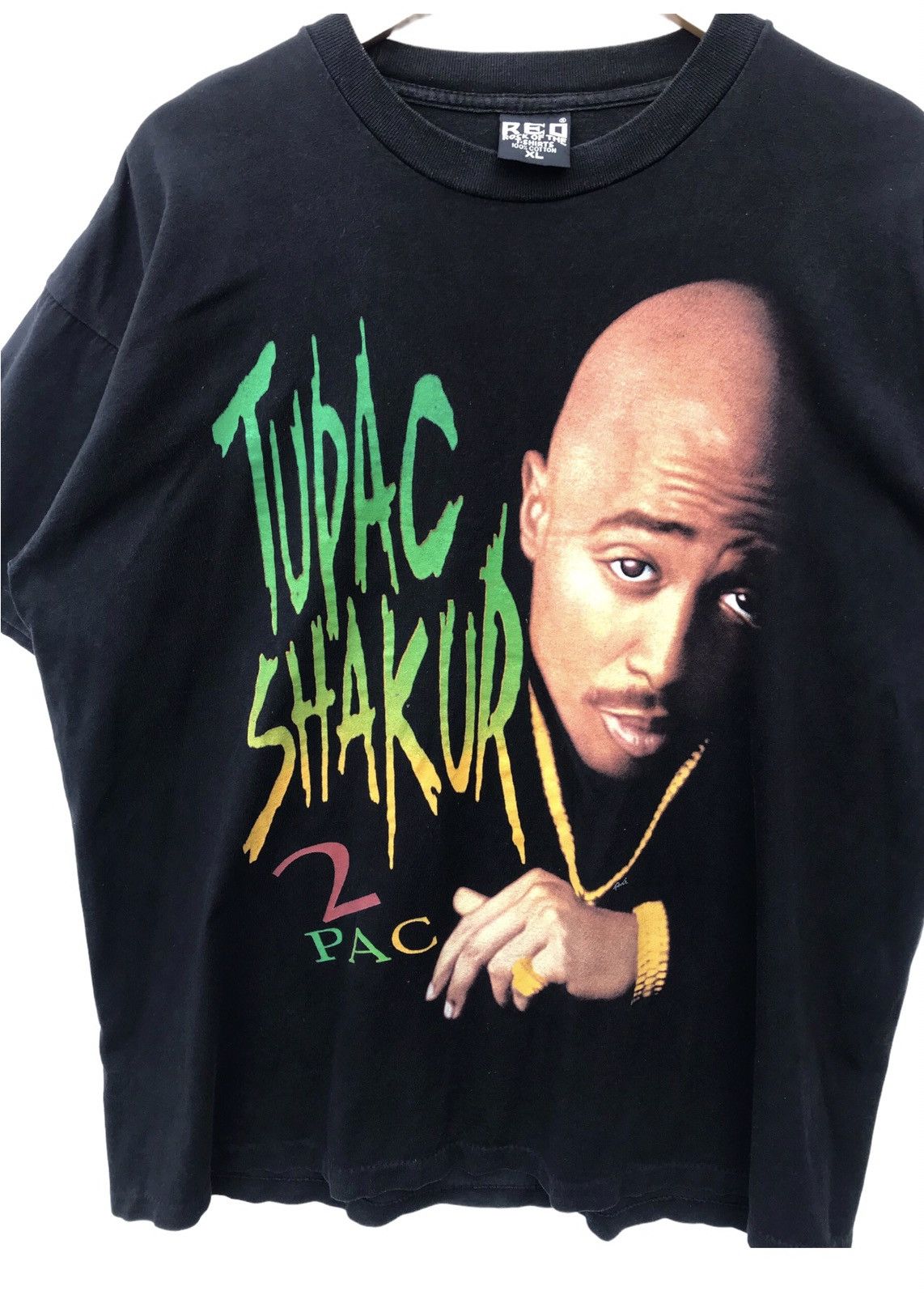 Band Tees Vintage Bootleg Tupac Shakur Rap Tee 90s 2pac Shirt Size US XL / EU 56 / 4 - 4 Thumbnail