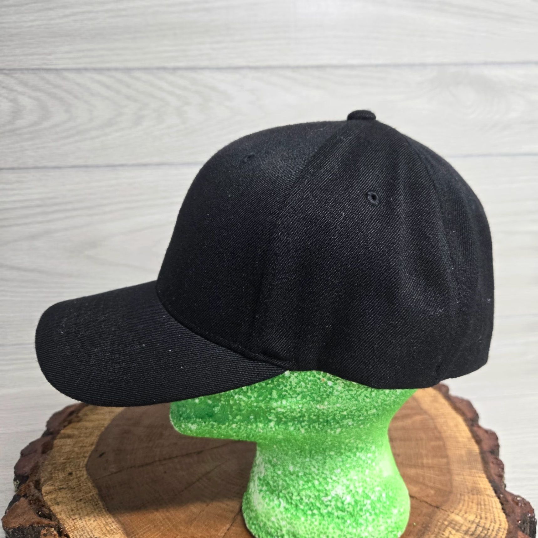 Vintage Hat Black Fitted Adult L XL - Racing Motorsports Cap - Baseball Cap - Unisex Adults - Solid Pattern Size ONE SIZE - 5 Thumbnail