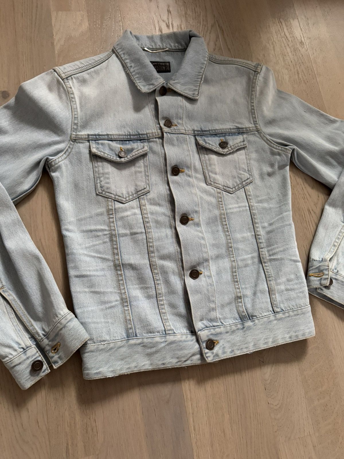 Saint Laurent Paris SAINT LAURENT denim jacket sizes in photos BY TAPE MEASURE Size US XS / EU 42 / 0 - 1 Thumbnail