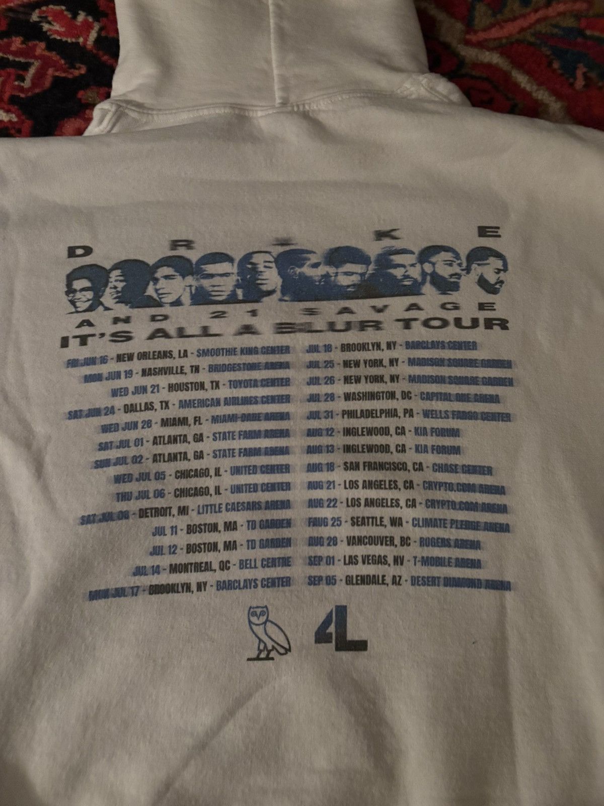 21 Savage × Drake Drake x 21 Savage Concert Hoodie Size US M / EU 48-50 / 2 - 4 Thumbnail