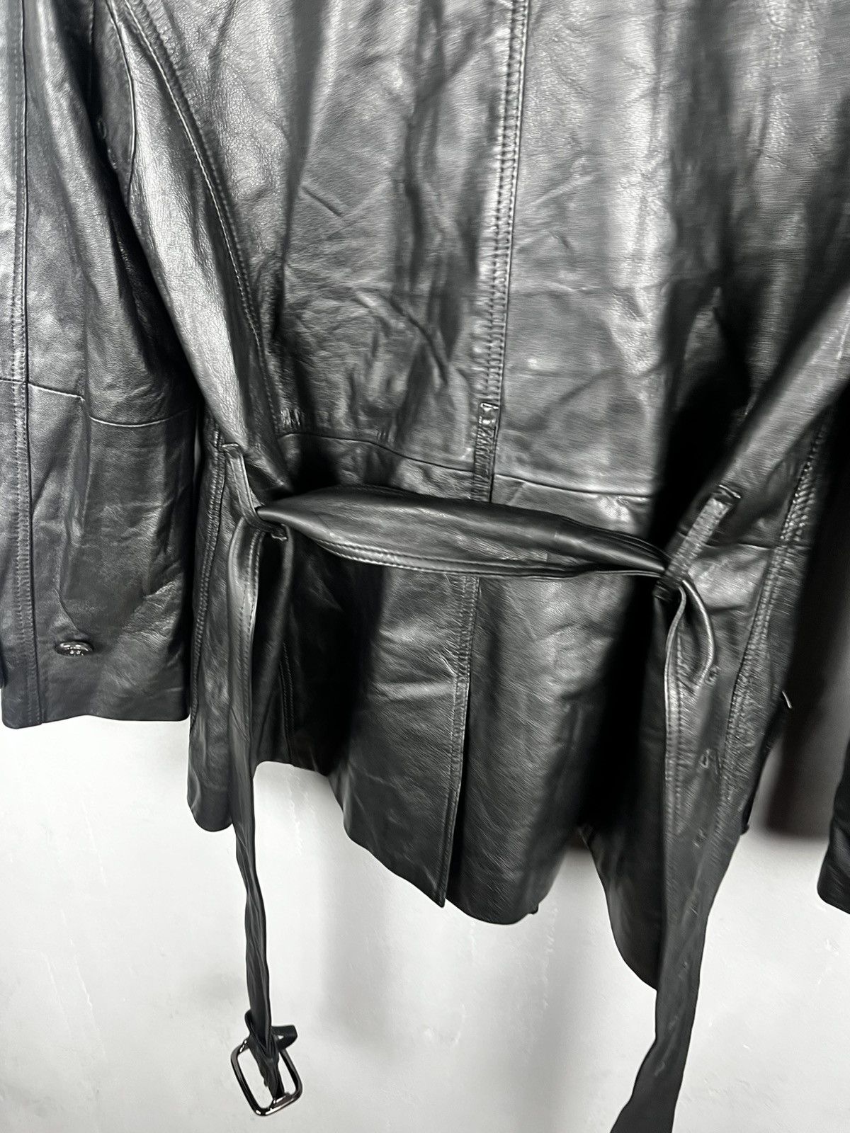 Burberry Burberry avant garde y2k leather coat jacket RARE Size M / US 6-8 / IT 42-44 - 13 Thumbnail