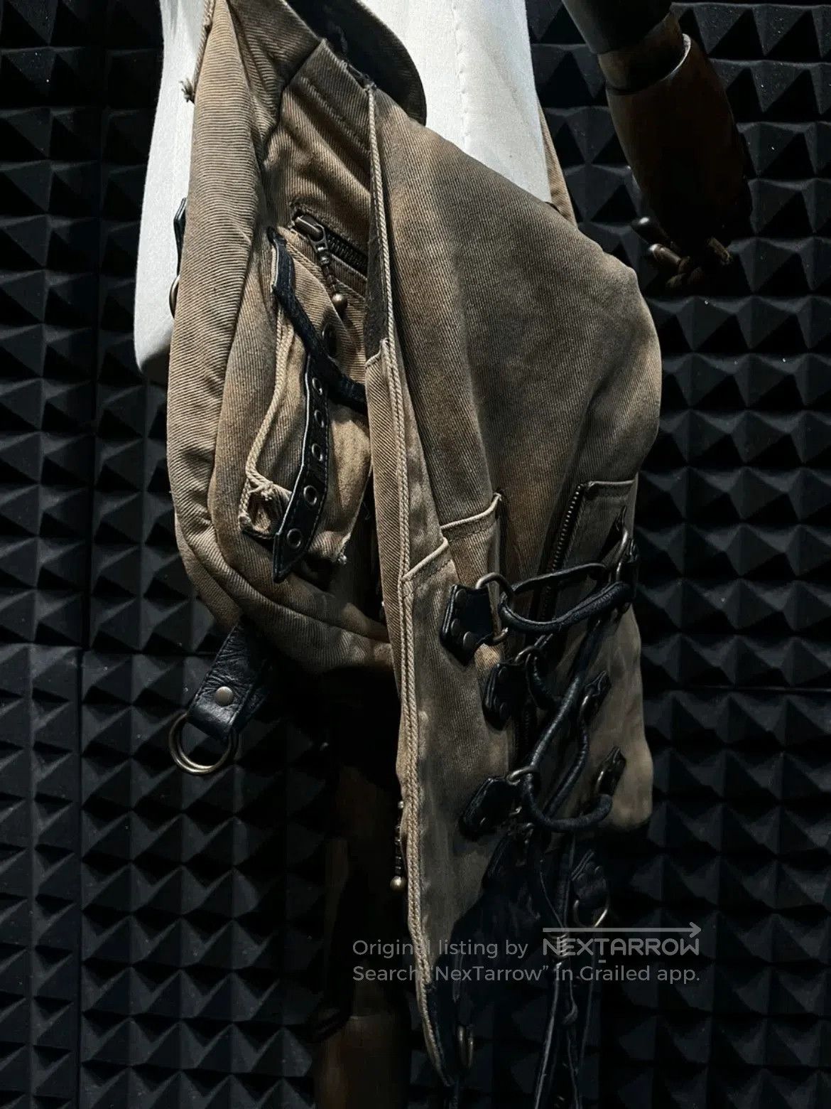 Vintage Avant Garde Industry Style Shoulder Bag. Size ONE SIZE - 4 Thumbnail