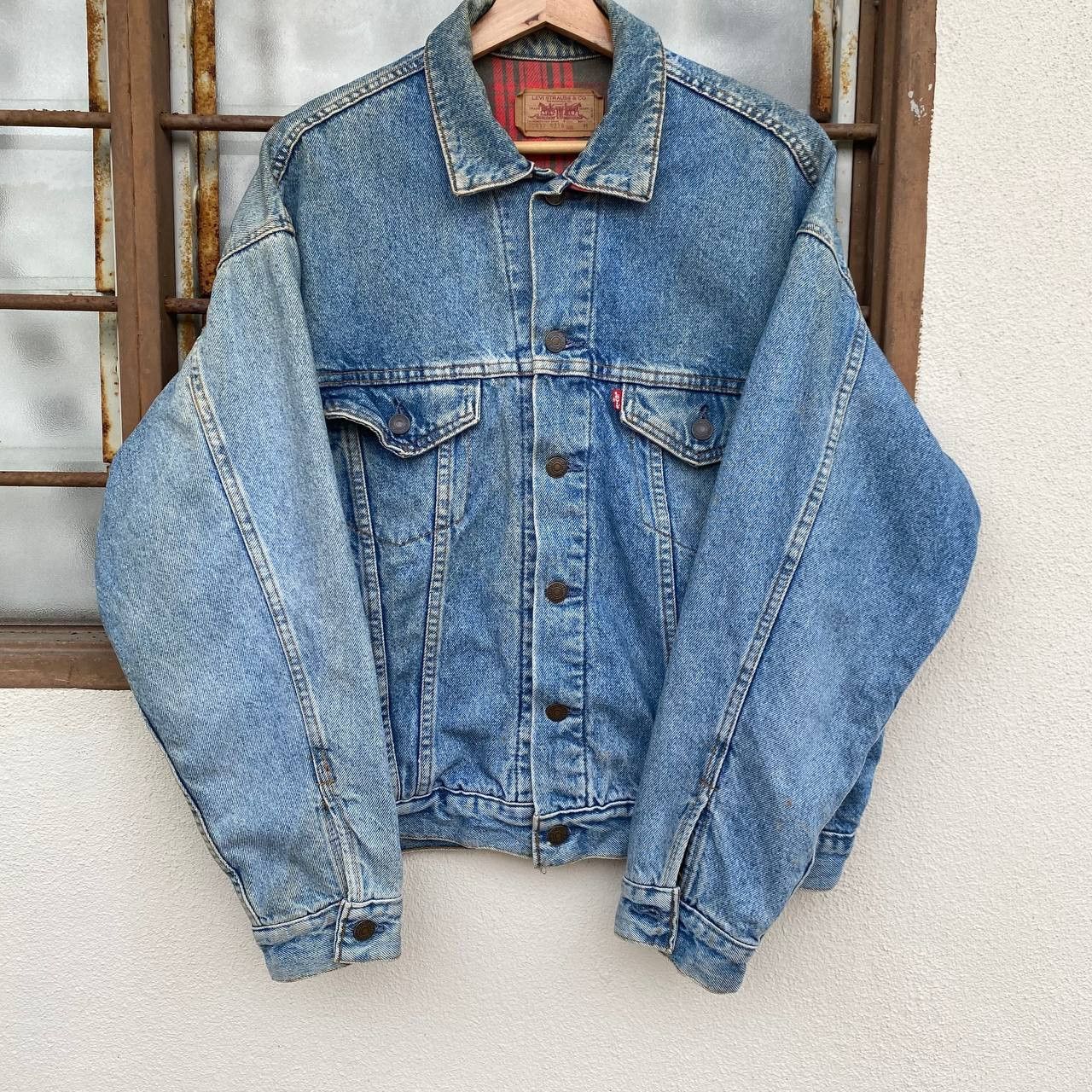 Levi's Vintage Clothing Vintage 90s Levi’s Blanket Lined Denim Trucker Jacket USA Size US M / EU 48-50 / 2 - 3 Thumbnail