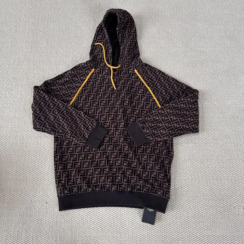 Fendi Fendi L Size Dark Gray Cotton Women's Hoodie 0089 Size L / US 10 / IT 46 - 1 Thumbnail