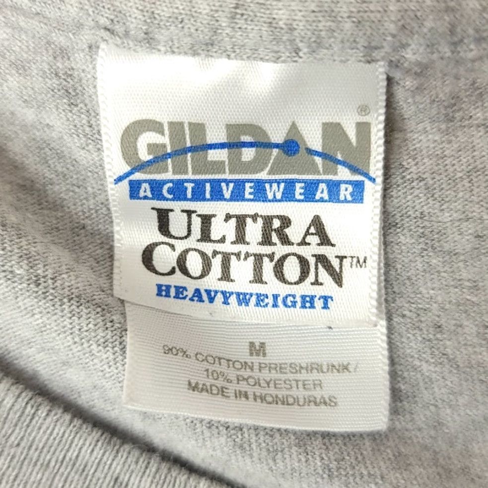 Gildan VINTAGE Kipchuk Alaska T Shirt Mens Size Medium 90s Y2K Guide Service Hunting Fishing Gray Cotton Embroidered Crew Neck Short Sleeve Gildan M Mens Size US M / EU 48-50 / 2 - 5 Thumbnail