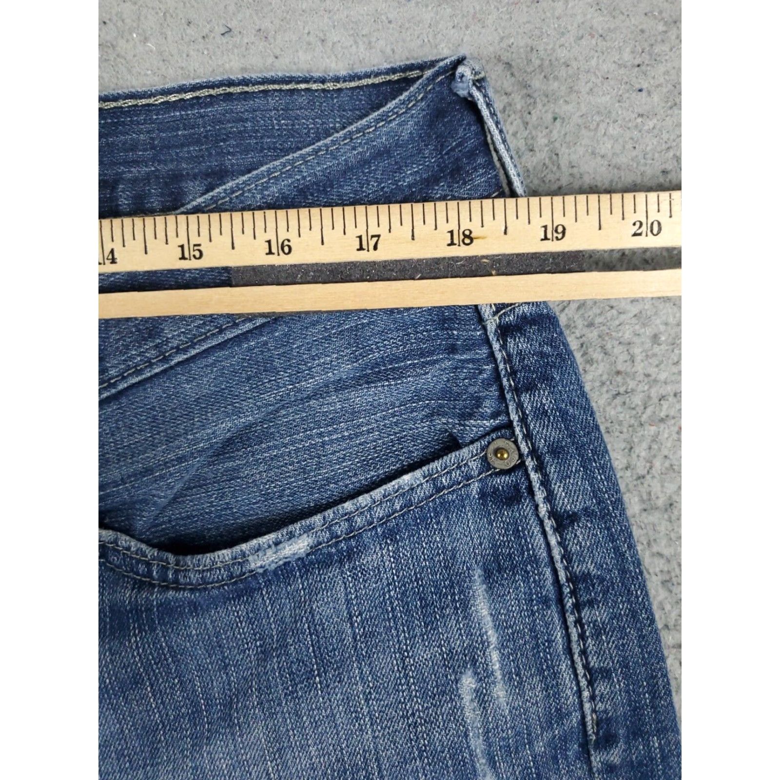 Levi's Levis 514 Jeans Mens 36x30 Blue Straight Leg Denim Pants Size US 36 / EU 52 - 4 Thumbnail