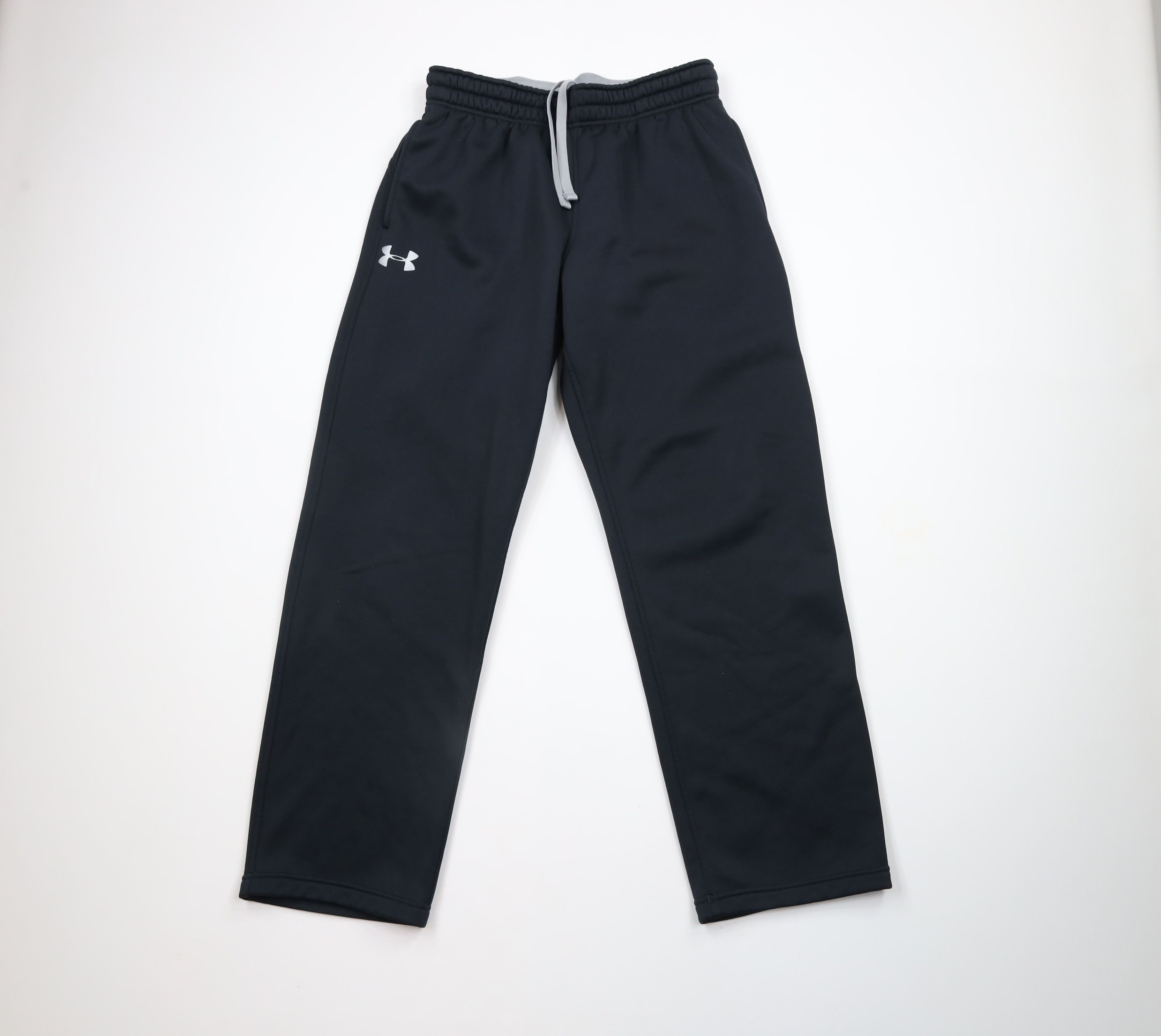 Under Armour × Vintage Under Armour Wide Leg Fleece Lined Sweatpants Pants Black Size US 34 / EU 50 - 1 Thumbnail