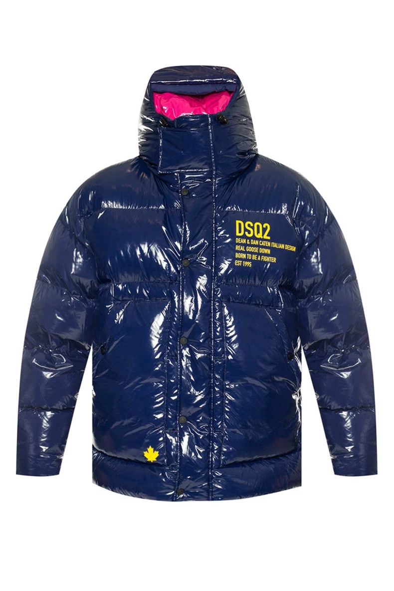 Dsquared2 DSquared2 Blue Puffer Jacket with Pink Lining-yf Size US L / EU 52-54 / 3 - 1 Thumbnail